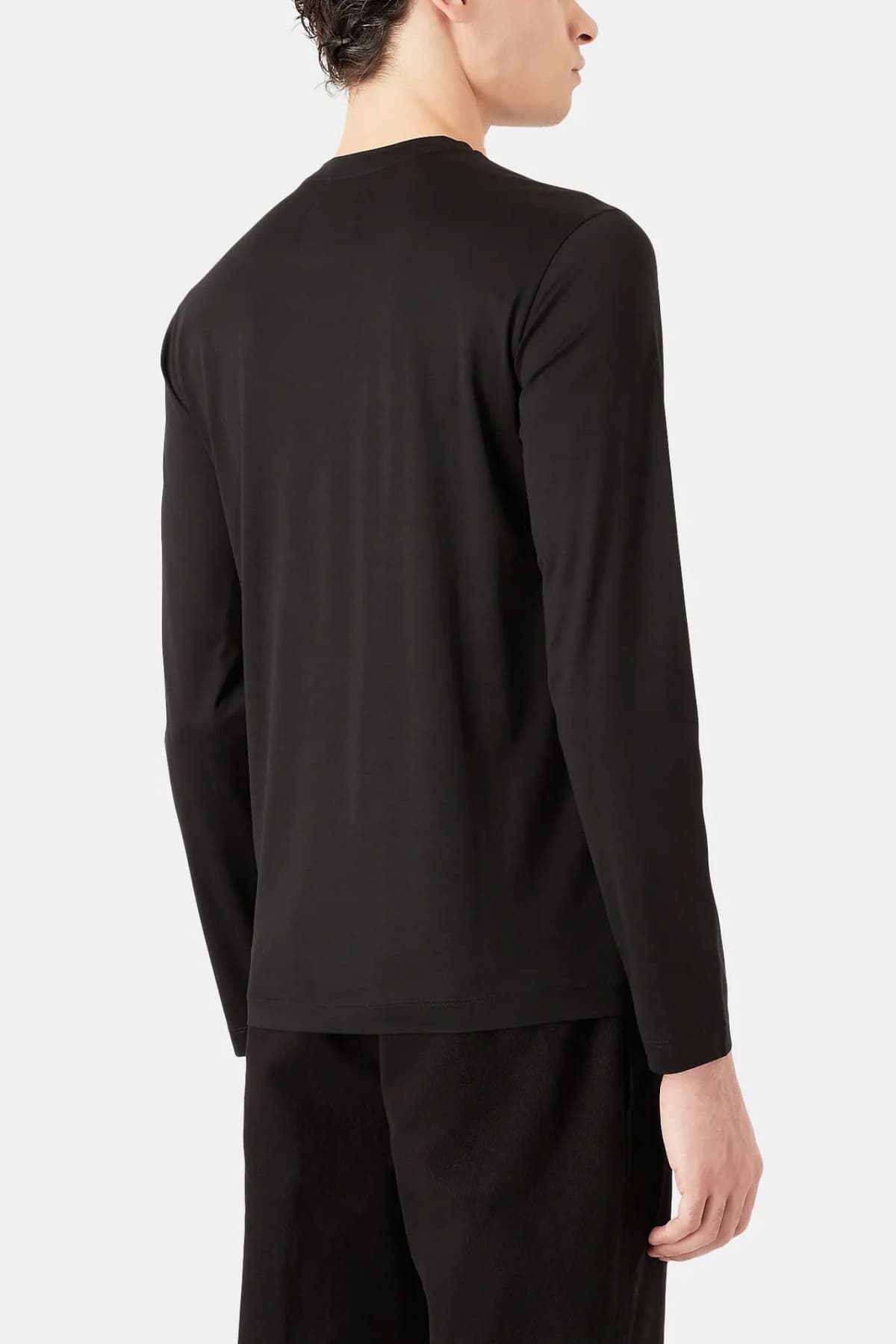 EMPORIO ARMANI T-SHIRT LOGO ΜΑΥΡΟ