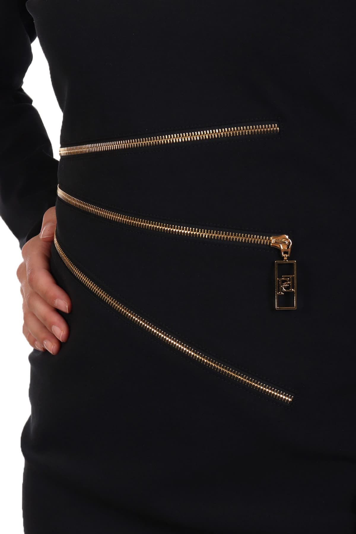 ELISABETTA FRANCHI ΦΟΡΕΜΑ ΠΕΝΣΑ ΦΕΡΜΟΥΑΡ ΔΙΑΚΟΣΜΗΤΙΚΟ ΜΑΥΡΟ