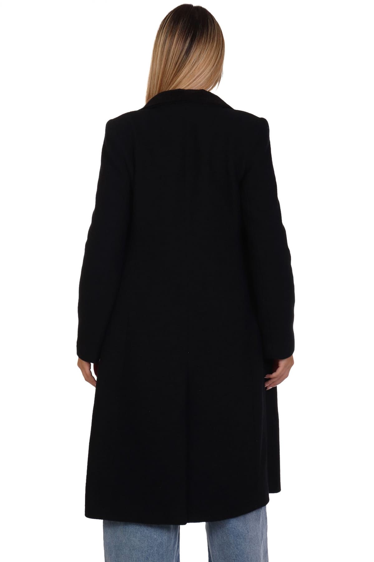 EMPORIO ARMANI ΠΑΛΤΟ ΚΟΥΜΠΙΑ ΔΙΑΓΩΝΑΛ ΓΙΑΚΑΣ ΓΡΑΒΑΤΑ ΜΑΥΡΟ