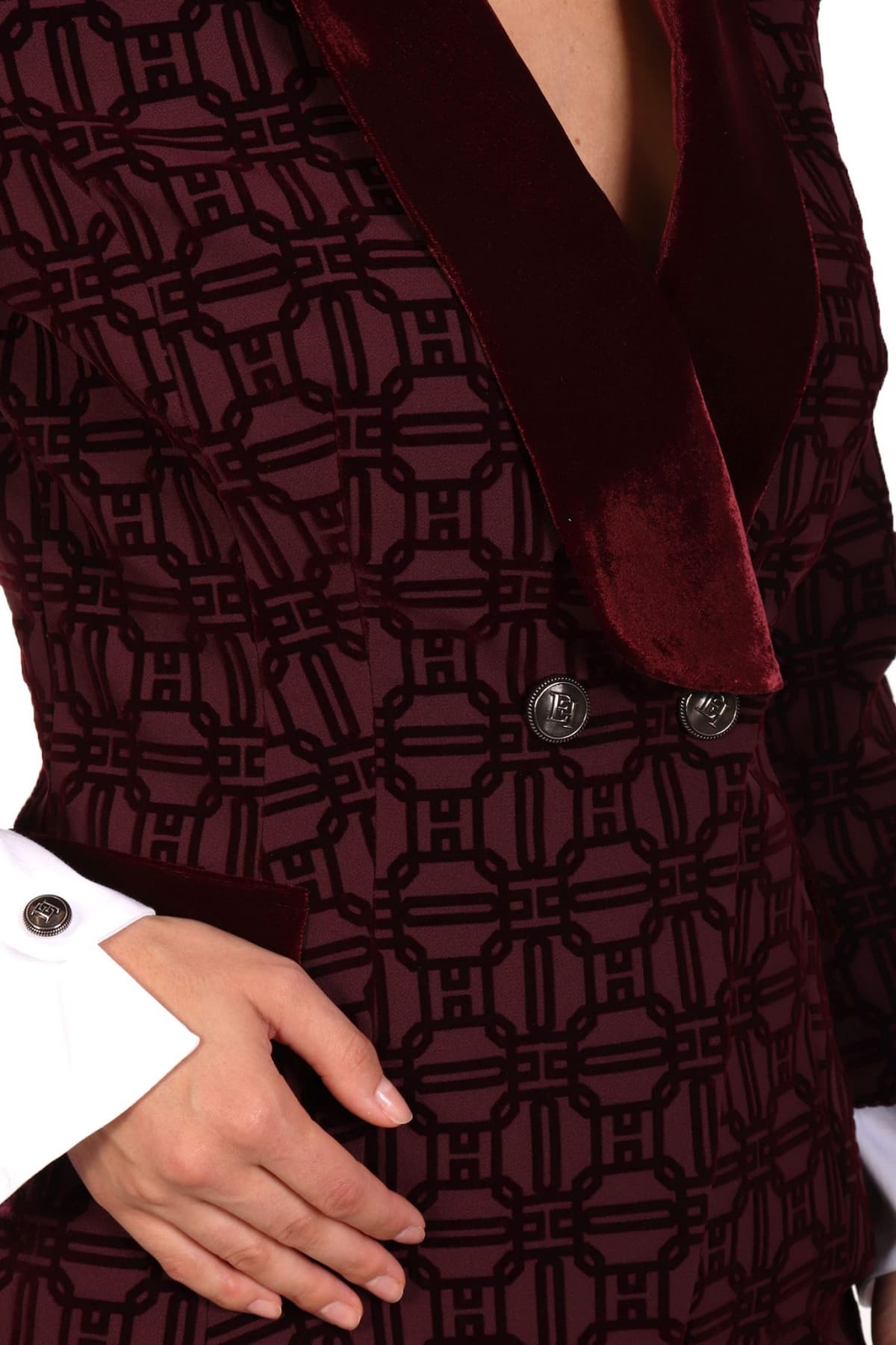 ELISABETTA FRANCHI ΣΑΚΑΚΙ ΠΕΤΟ ΑΝΑΓΛΥΦΟ ΣΧΕΔΙΟ ΜΠΟΡΝΤΩ