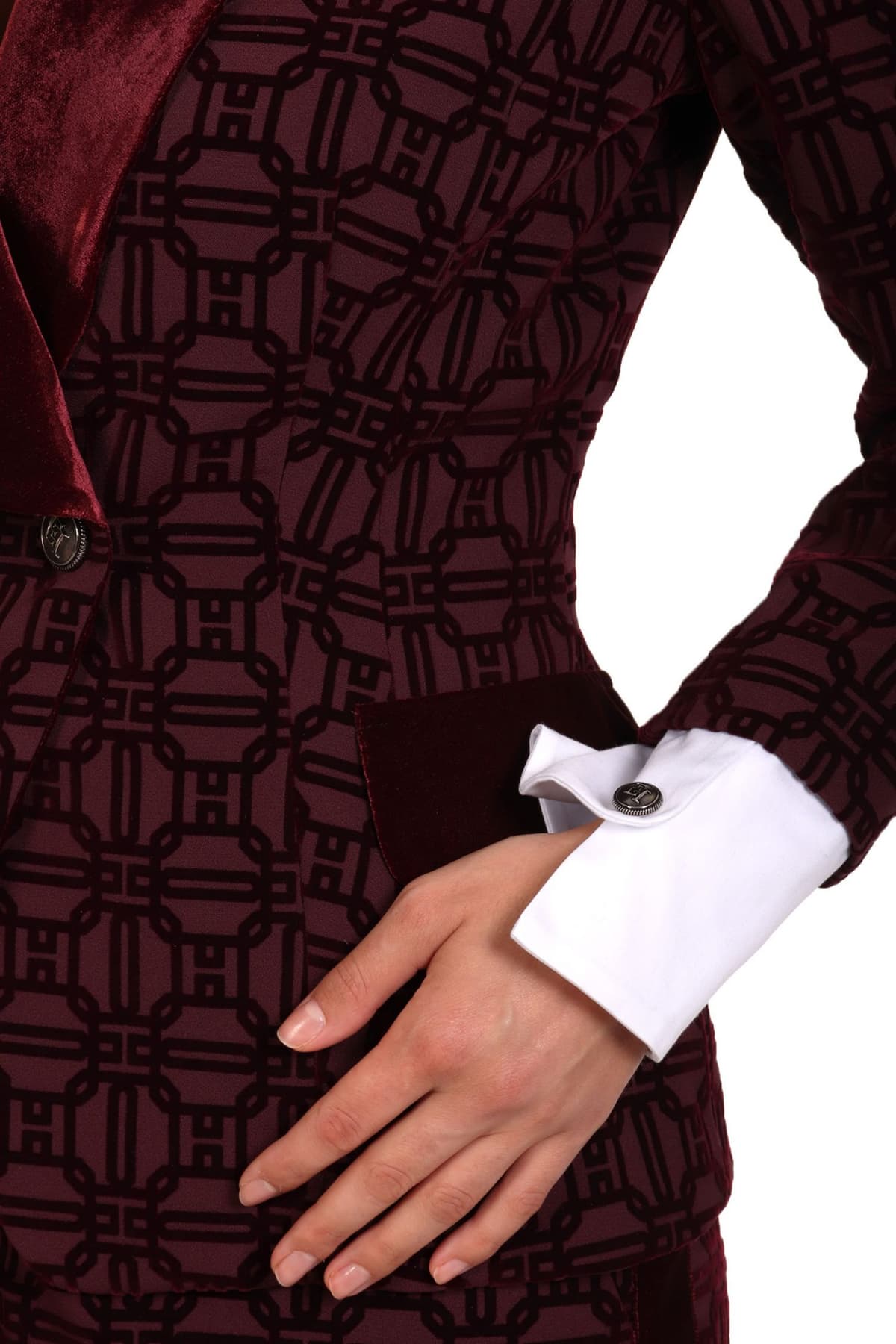 ELISABETTA FRANCHI ΣΑΚΑΚΙ ΠΕΤΟ ΑΝΑΓΛΥΦΟ ΣΧΕΔΙΟ ΜΠΟΡΝΤΩ