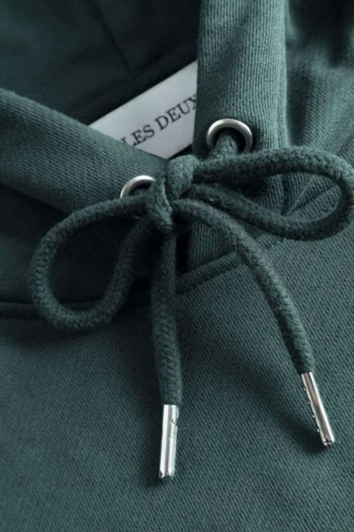 LES DEUX ΦΟΥΤΕΡ DEXTER HOODIE LOGO ΠΡΑΣΙΝΟ