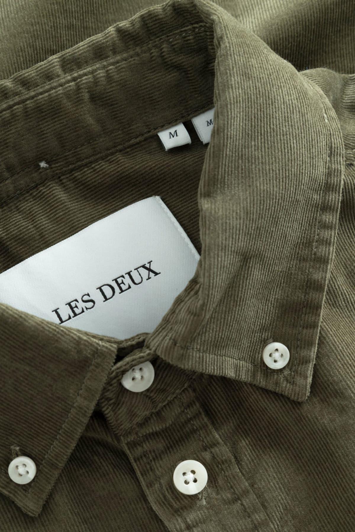 LES DEUX ΠΟΥΚΑΜΙΣΟ KRISTIAN CORDUROY ΚΟΤΛΕ ΧΑΚΙ