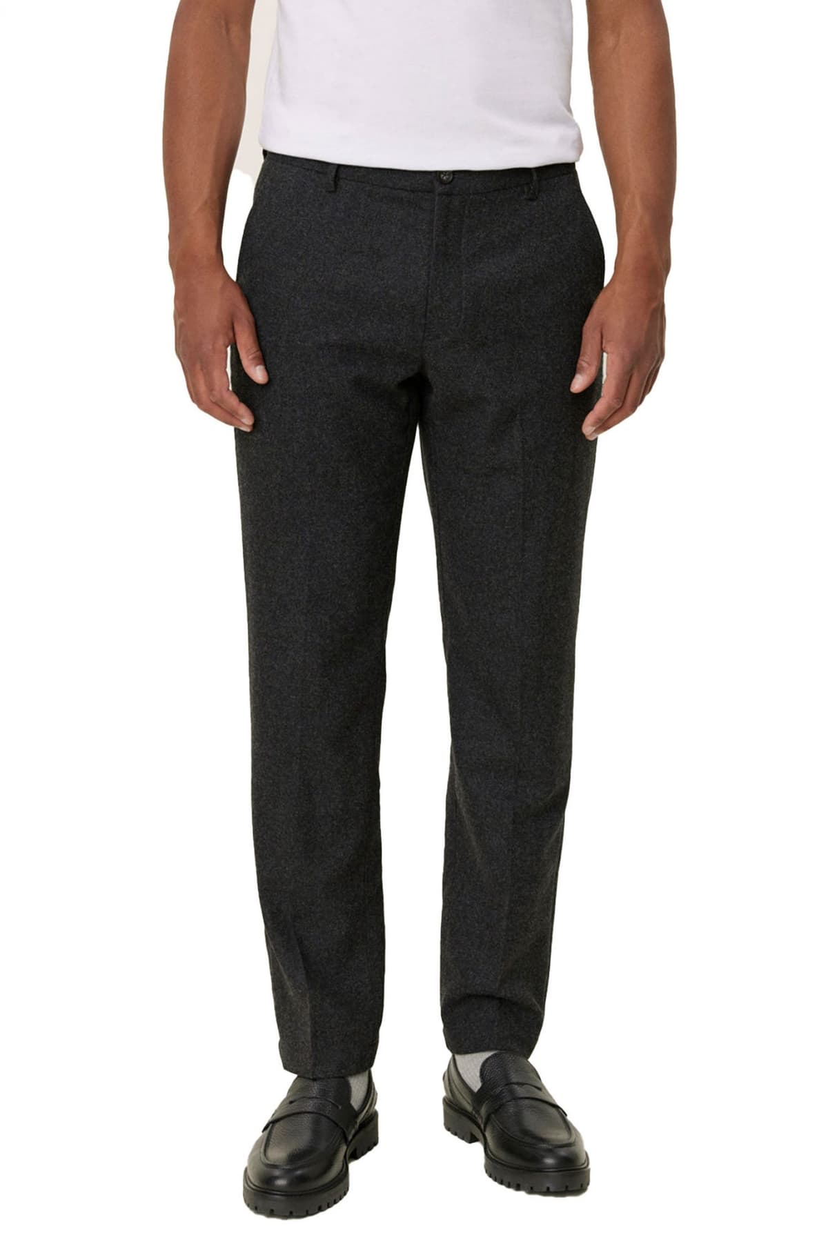 LES DEUX ΠΑΝΤΕΛΟΝΙ CHINO WOOL MIX ΑΝΘΡΑΚΙ