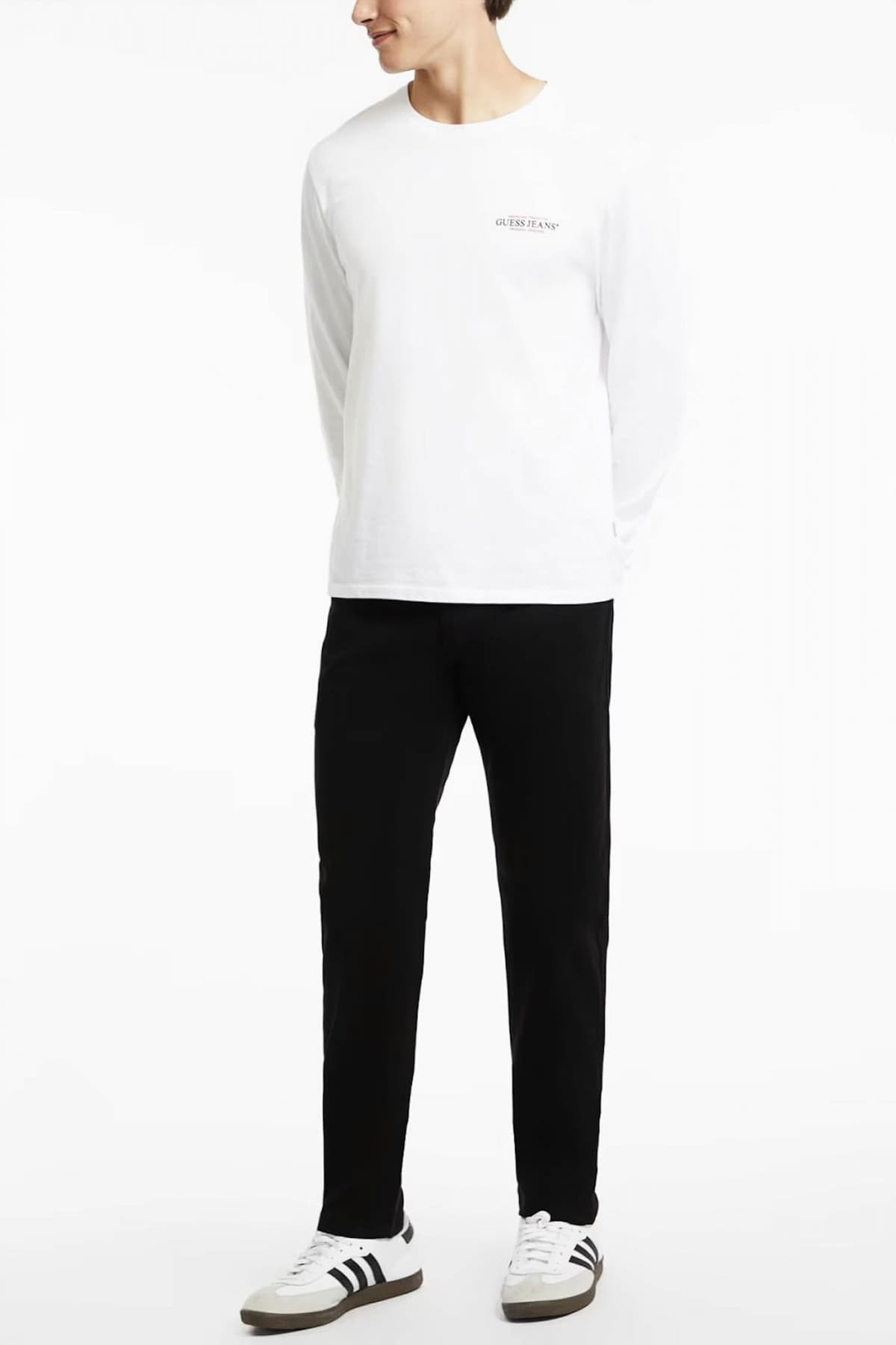 GUESS JEANS ΠΑΝΤΕΛΟΝΙ CHINO SLIM FIT ΜΑΥΡΟ