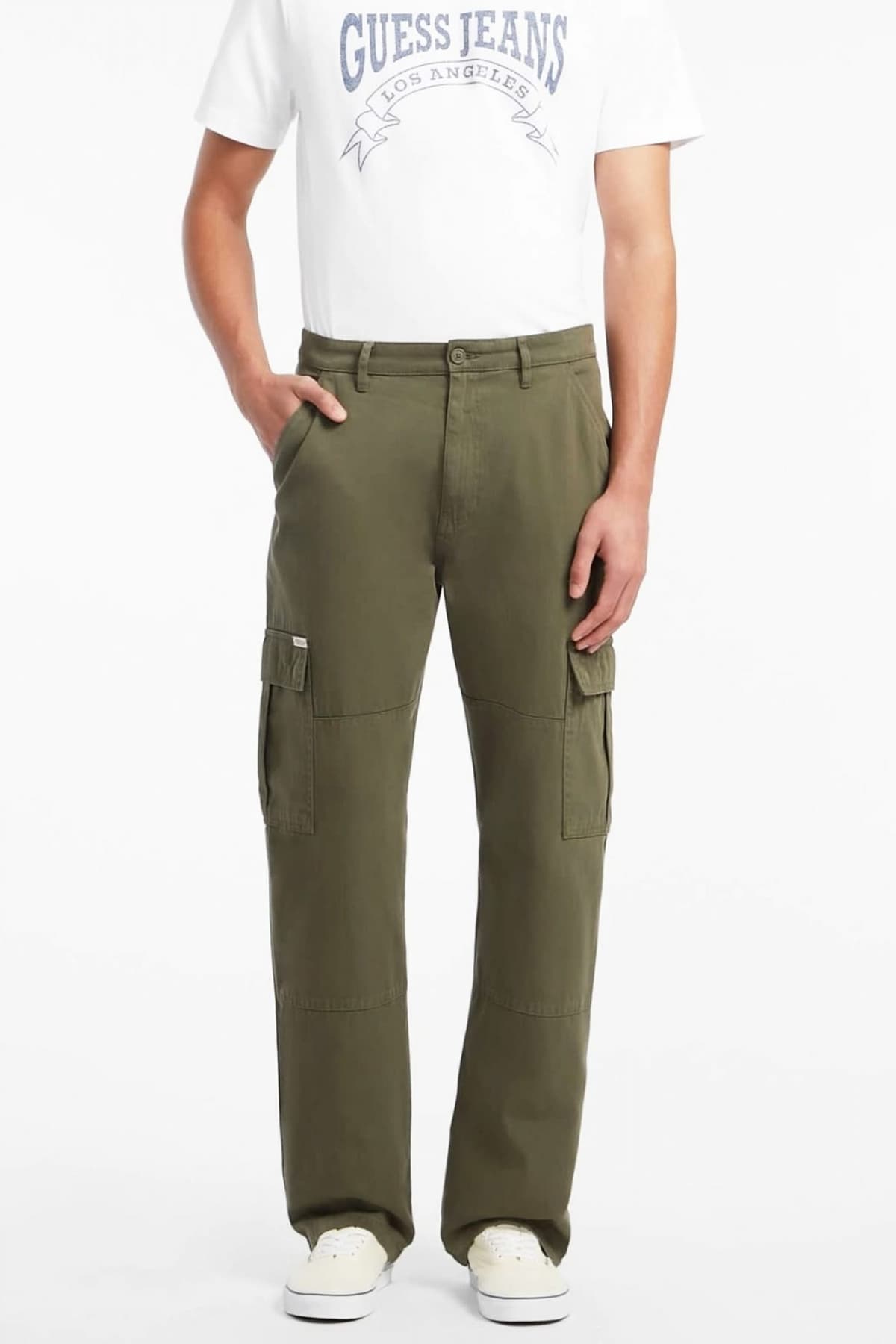 GUESS JEANS ΠΑΝΤΕΛΟΝΙ CARGO ΧΑΚΙ