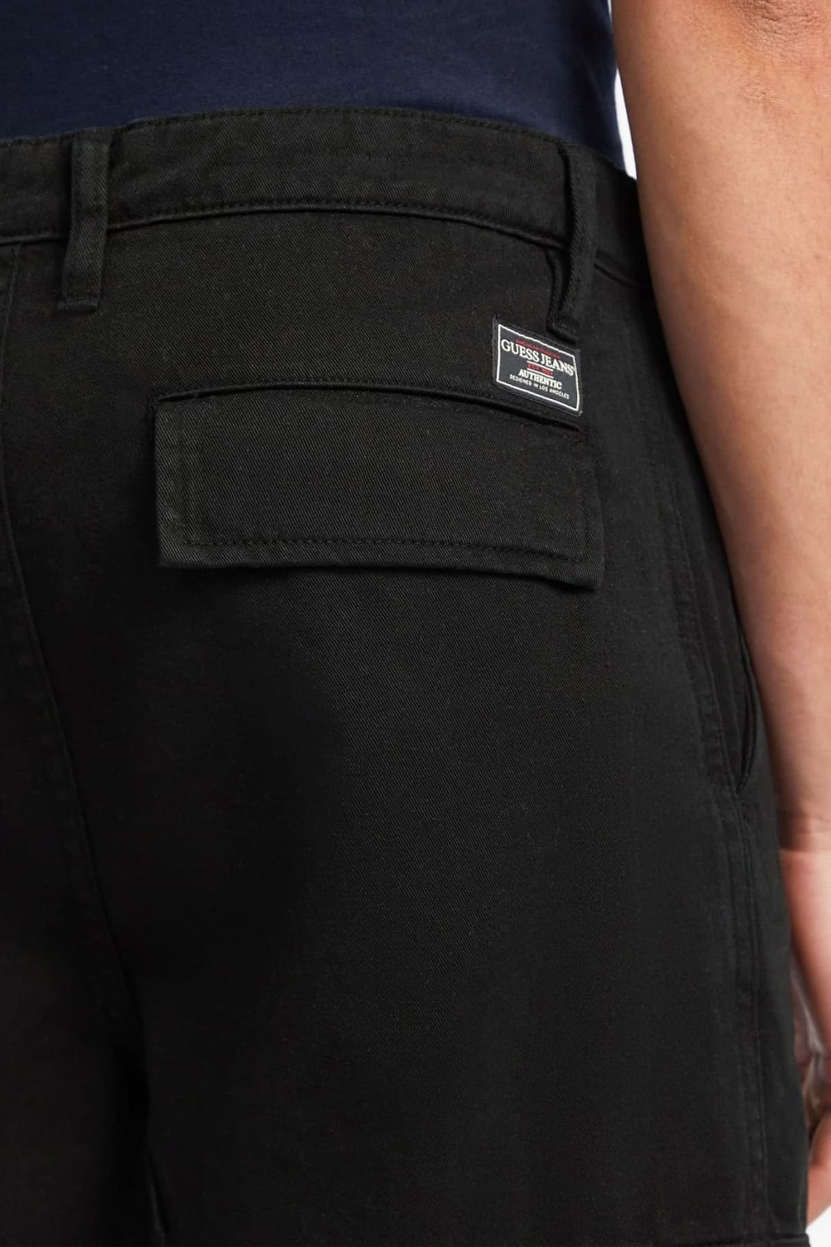 GUESS JEANS ΠΑΝΤΕΛΟΝΙ CARGO ΜΑΥΡΟ