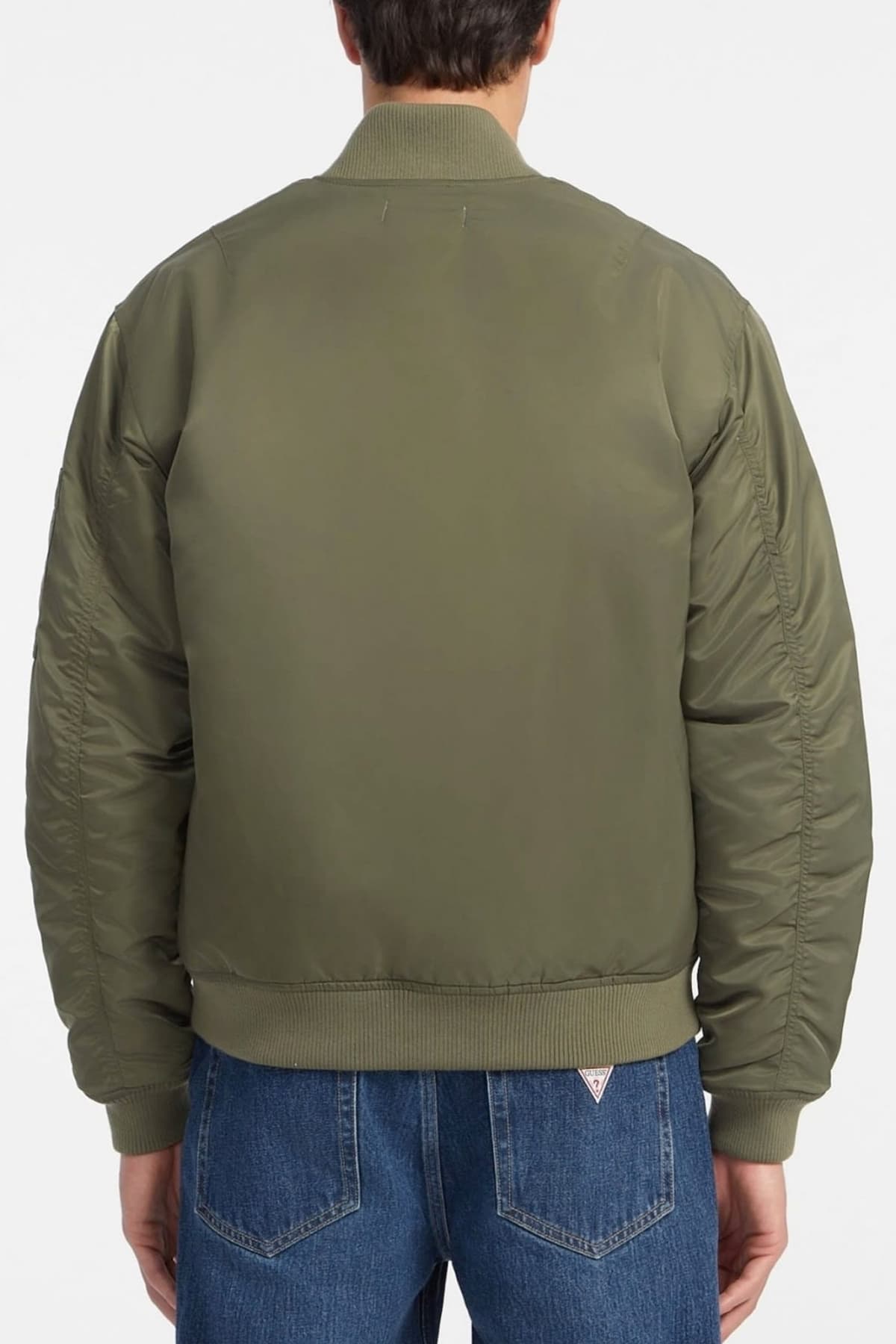 GUESS JEANS ΜΠΟΥΦΑΝ BOMBER ΧΑΚΙ