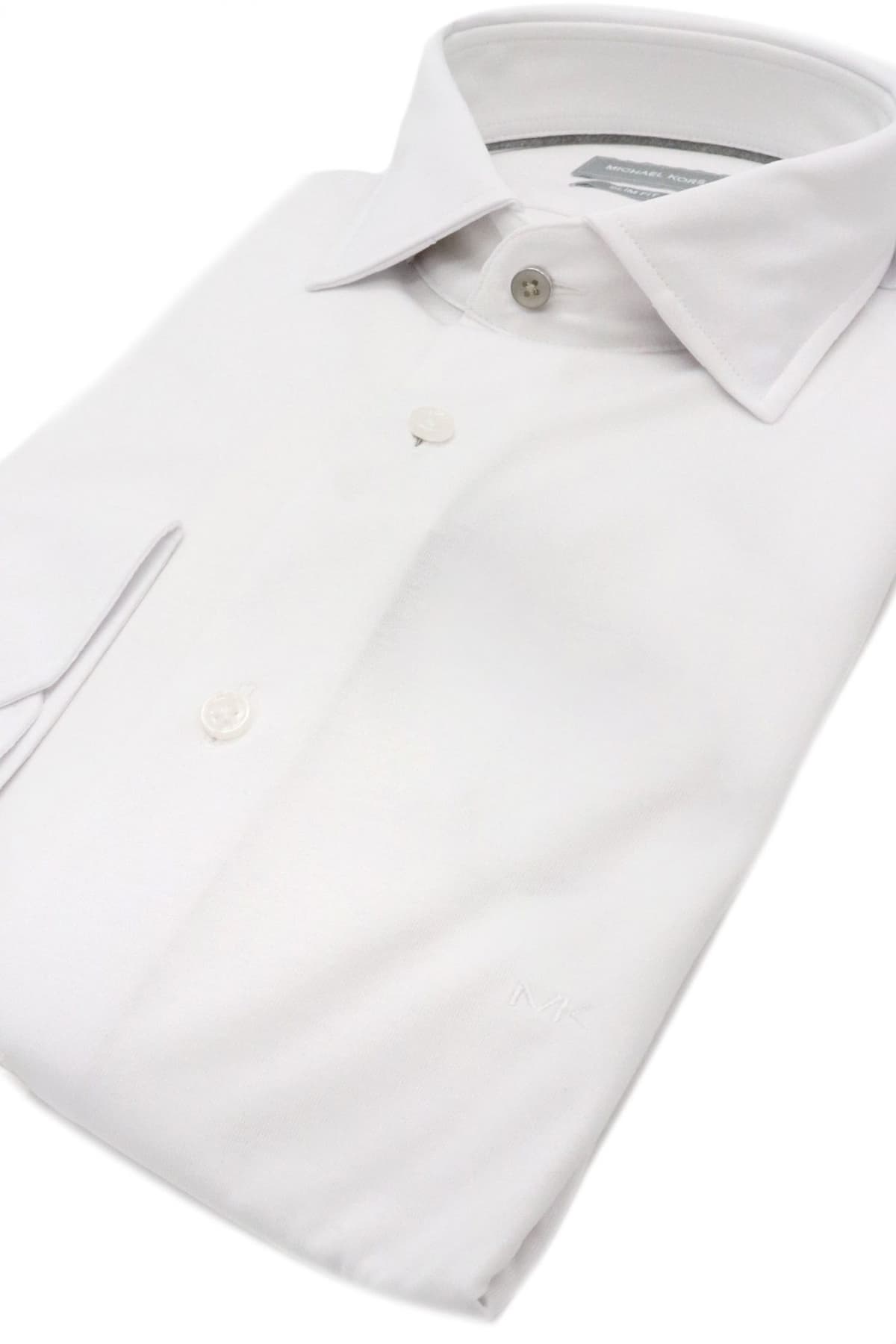 MICHAEL KORS ΠΟΥΚΑΜΙΣΟ PERFORMANCE SLIM FIT ΛΕΥΚΟ