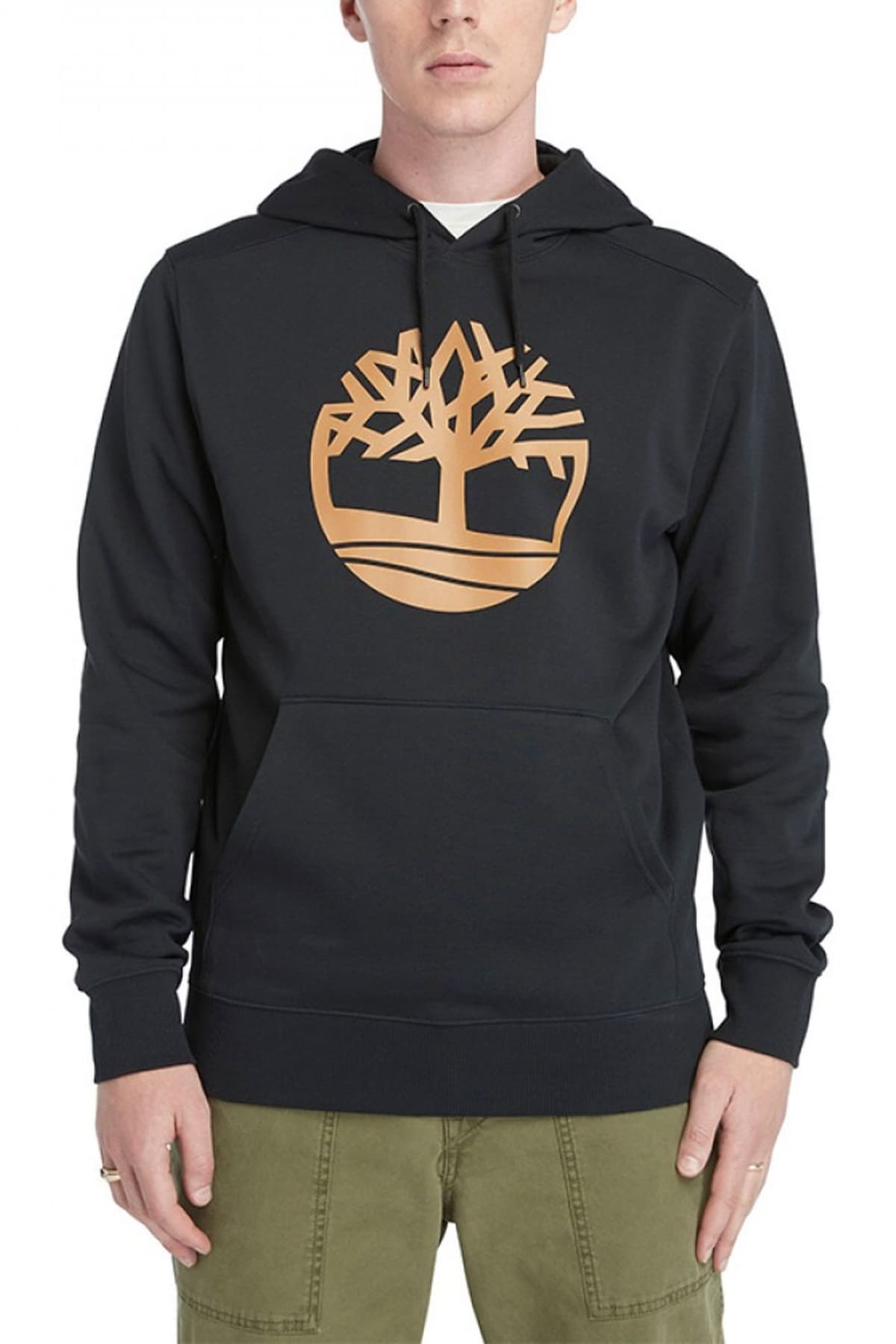 TIMBERLAND ΦΟΥΤΕΡ HOODIE TREE LOGO ΜΑΥΡΟ