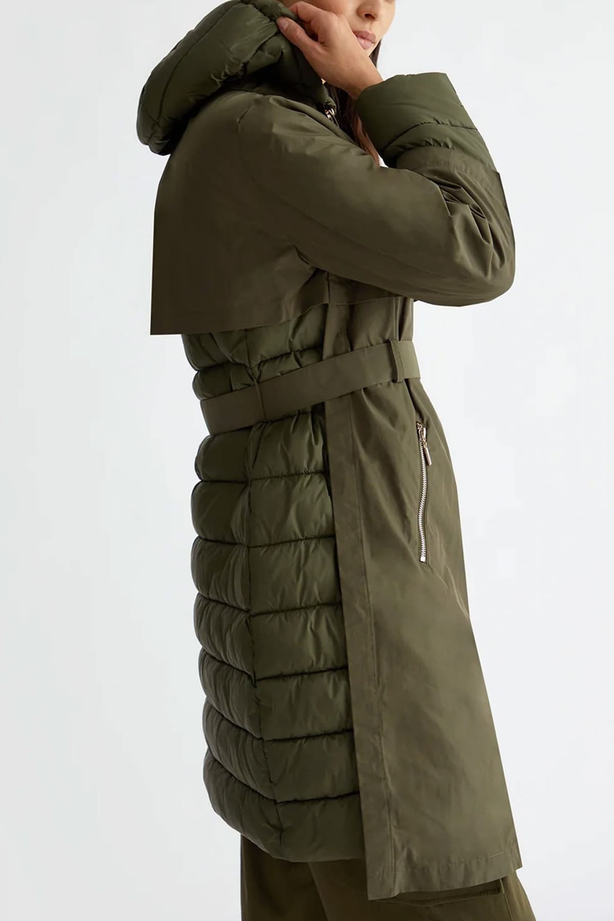 LIU JO ΜΠΟΥΦΑΝ ΦΟΥΣΚΩΤΟ ΑΠΟΣΠΩΜΕΝΟ ΠΑΡΚΑ ΜΑΚΡΥ ΧΑΚΙ