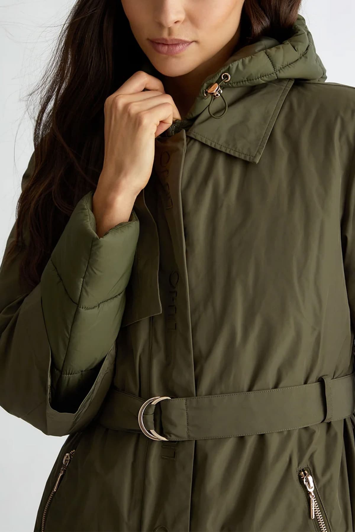 LIU JO ΜΠΟΥΦΑΝ ΦΟΥΣΚΩΤΟ ΑΠΟΣΠΩΜΕΝΟ ΠΑΡΚΑ ΜΑΚΡΥ ΧΑΚΙ