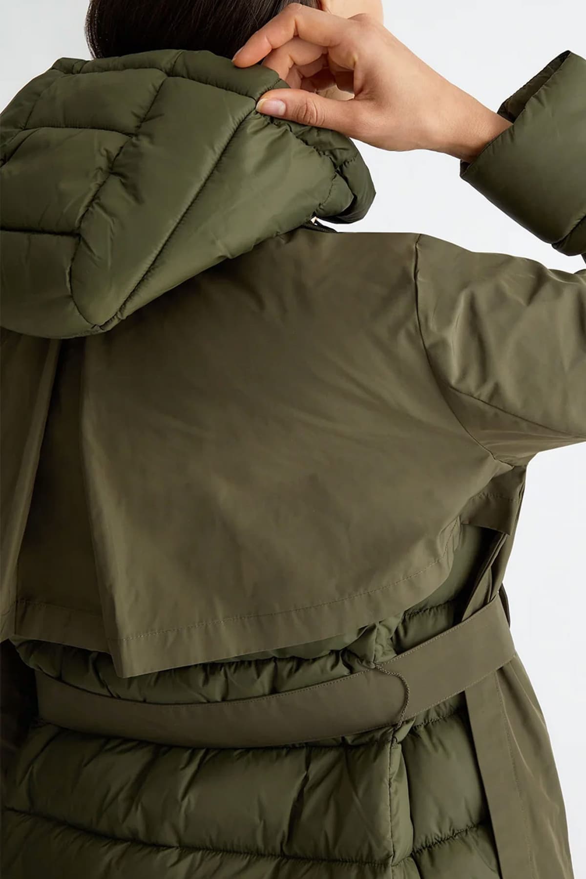 LIU JO ΜΠΟΥΦΑΝ ΦΟΥΣΚΩΤΟ ΑΠΟΣΠΩΜΕΝΟ ΠΑΡΚΑ ΜΑΚΡΥ ΧΑΚΙ