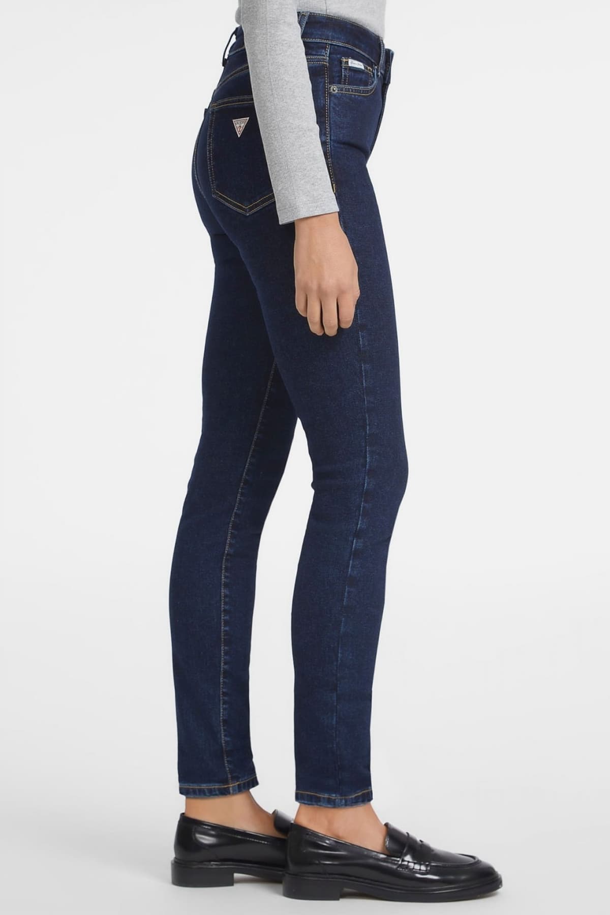 GUESS JEANS ΠΑΝΤΕΛΟΝΙ JEANS ΠΕΝΤΑΤΣΕΠΟ SLIM FIT ΣΚΟΥΡΟ ΜΠΛΕ