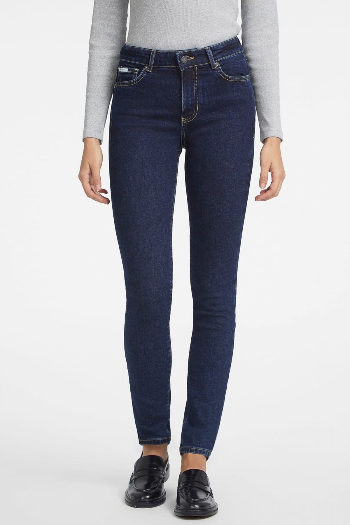 GUESS JEANS ΠΑΝΤΕΛΟΝΙ JEANS ΠΕΝΤΑΤΣΕΠΟ SLIM FIT ΣΚΟΥΡΟ ΜΠΛΕ