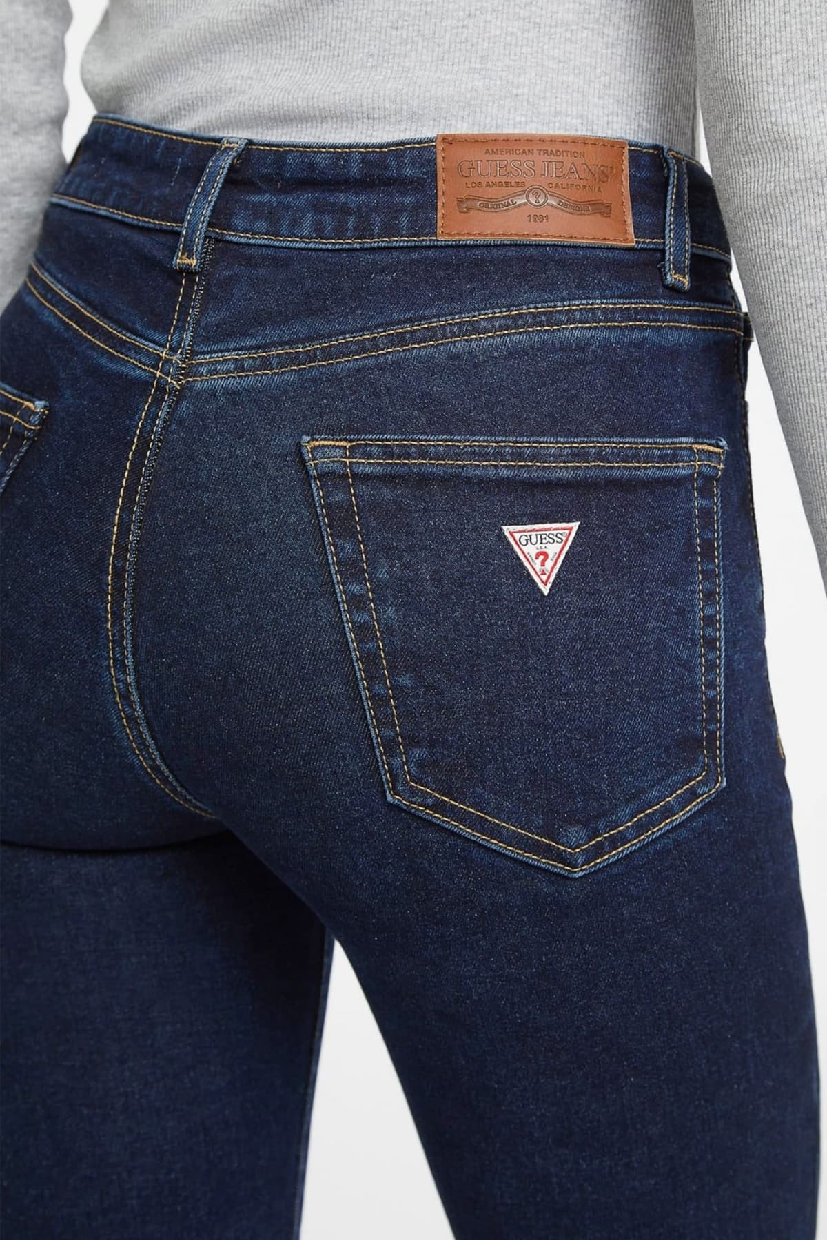 GUESS JEANS ΠΑΝΤΕΛΟΝΙ JEANS ΠΕΝΤΑΤΣΕΠΟ SLIM FIT ΣΚΟΥΡΟ ΜΠΛΕ