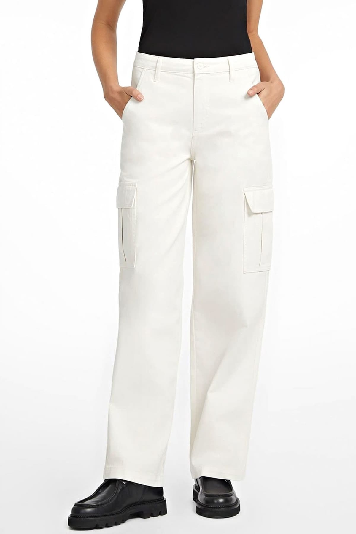 GUESS JEANS ΠΑΝΤΕΛΟΝΙ CARGO ΕΚΡΟΥ