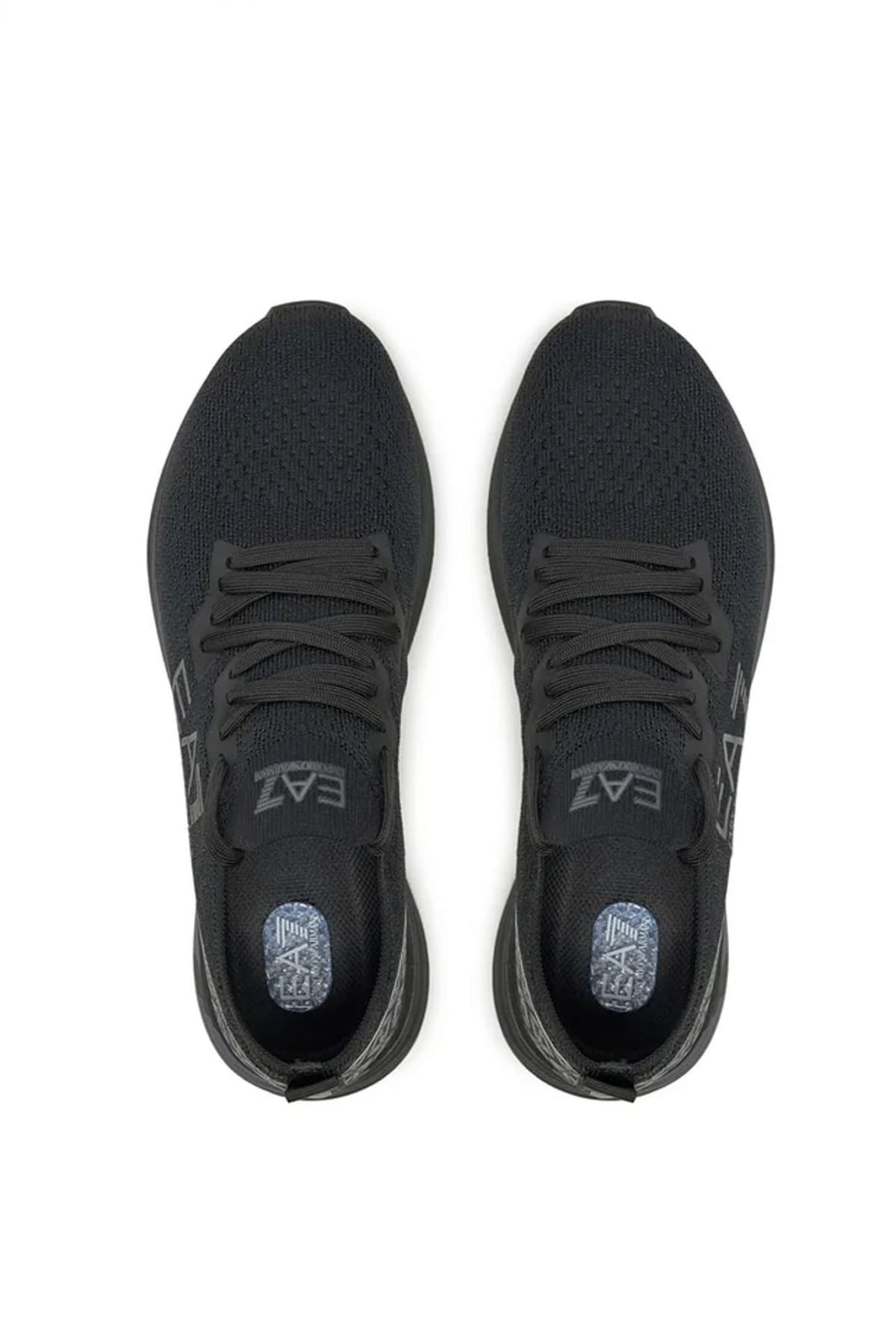 ARMANI 7 ΠΑΠΟΥΤΣΙΑ SNEAKERS LOGO ΜΑΥΡΟ