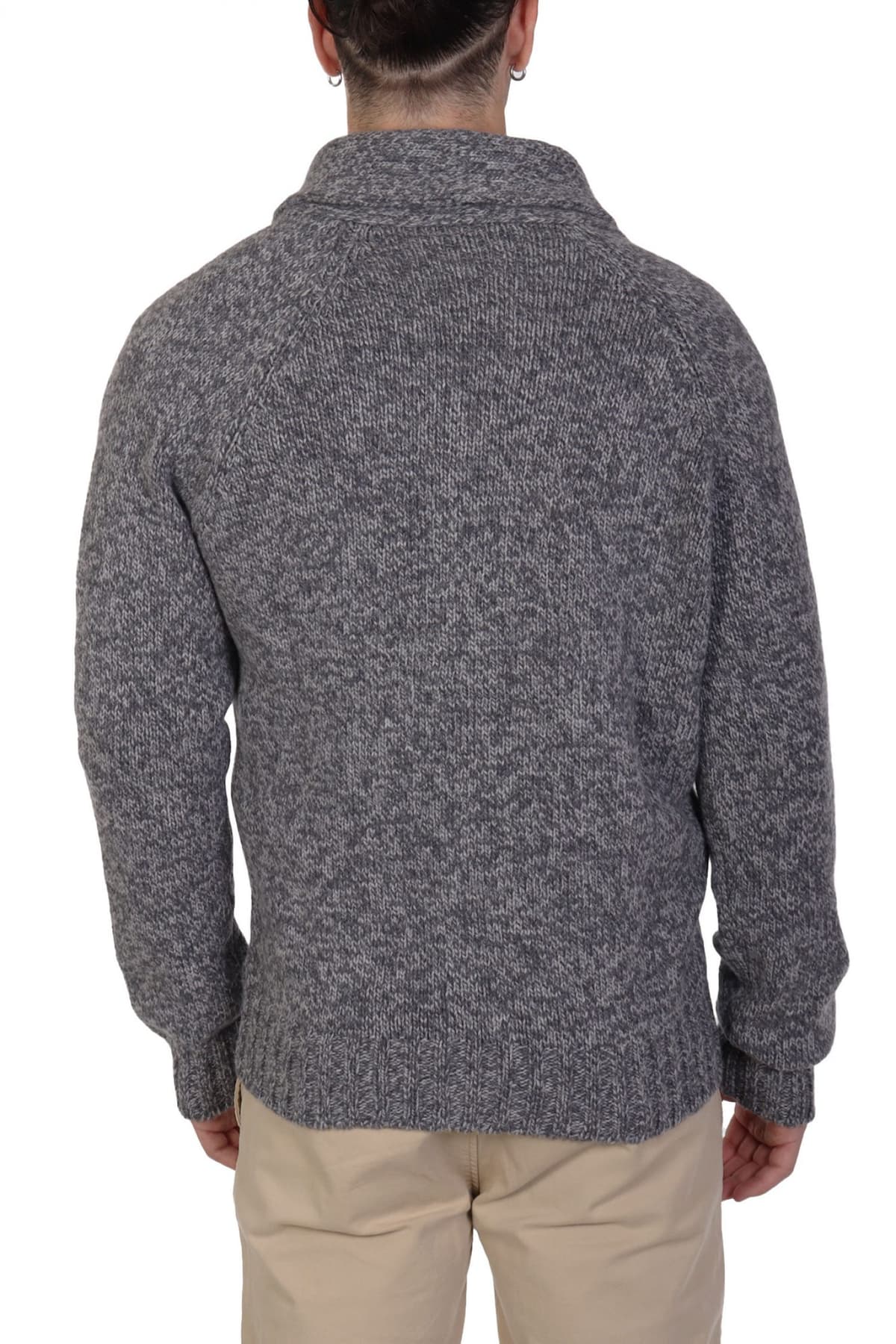 GRAN SASSO ΠΛΕΚΤΟ CARDIGAN ΓΚΡΙ