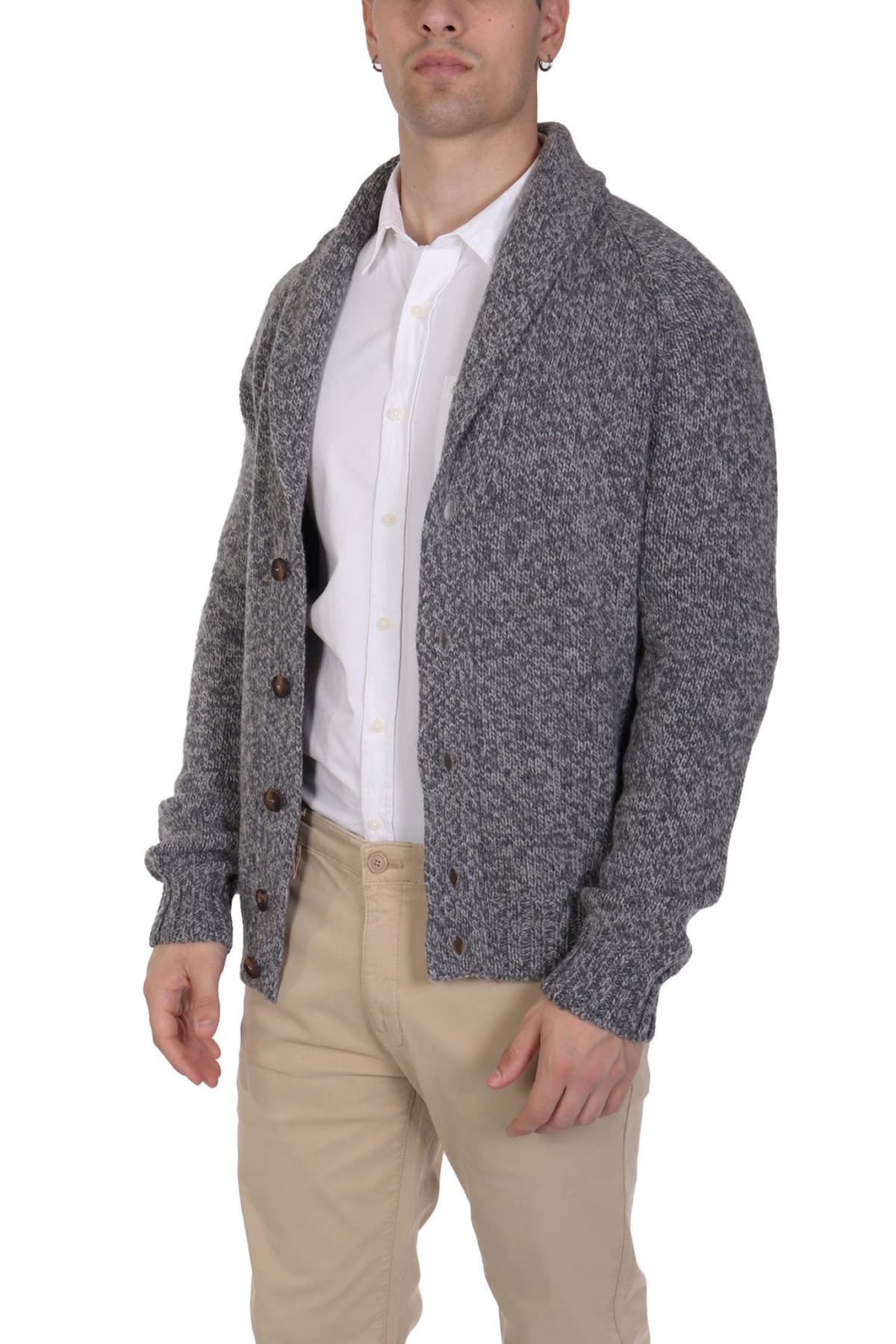 GRAN SASSO ΠΛΕΚΤΟ CARDIGAN ΓΚΡΙ