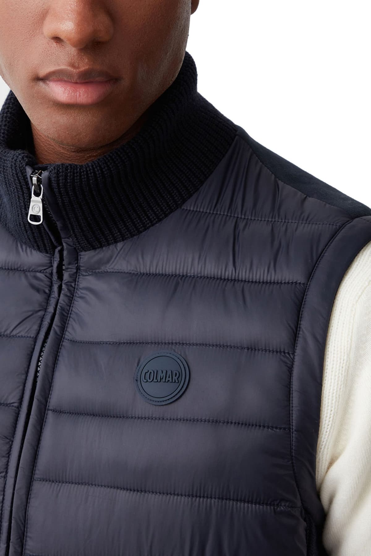 COLMAR ΜΠΟΥΦΑΝ ΑΜΑΝΙΚΟ MODERN LOGO ΜΠΛΕ