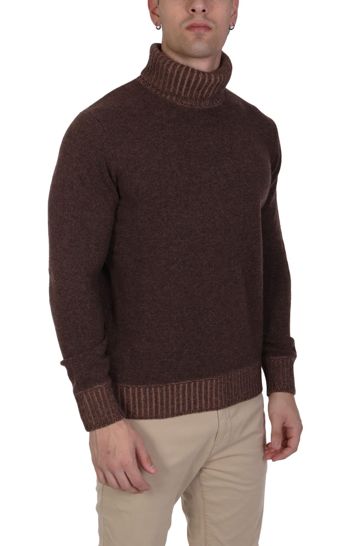 GRAN SASSO ΠΛΕΚΤΟ TURTLE NECK ΚΑΦΕ