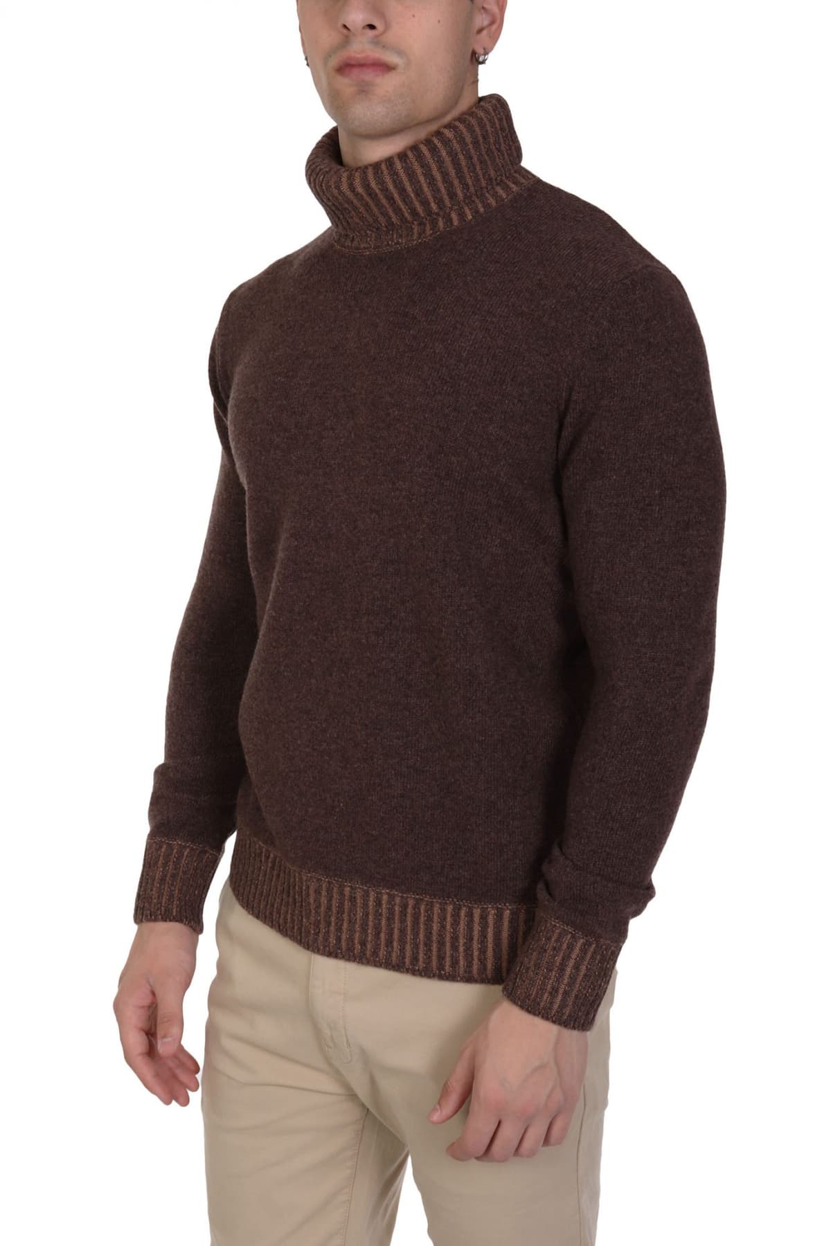 GRAN SASSO ΠΛΕΚΤΟ TURTLE NECK ΚΑΦΕ