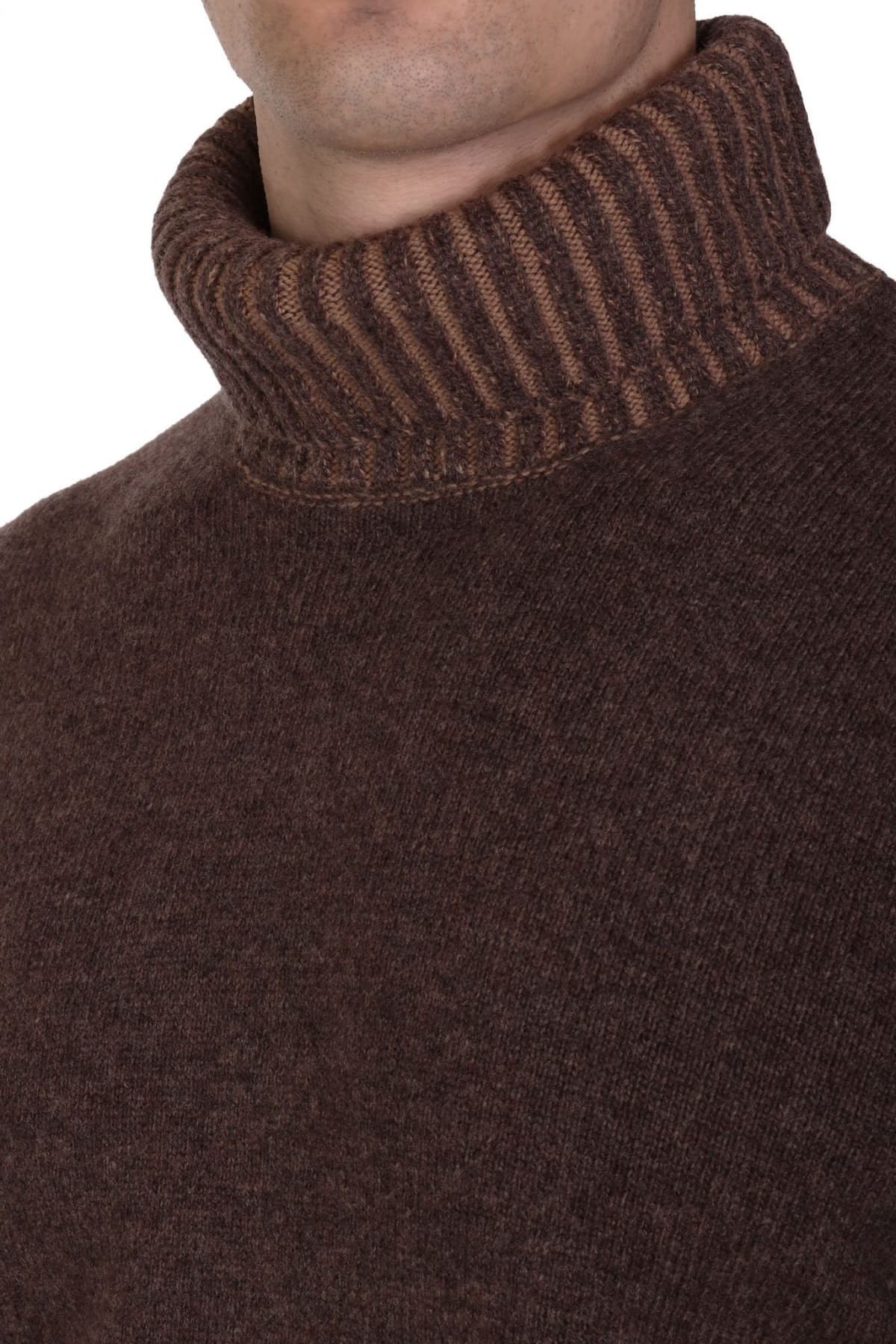 GRAN SASSO ΠΛΕΚΤΟ TURTLE NECK ΚΑΦΕ