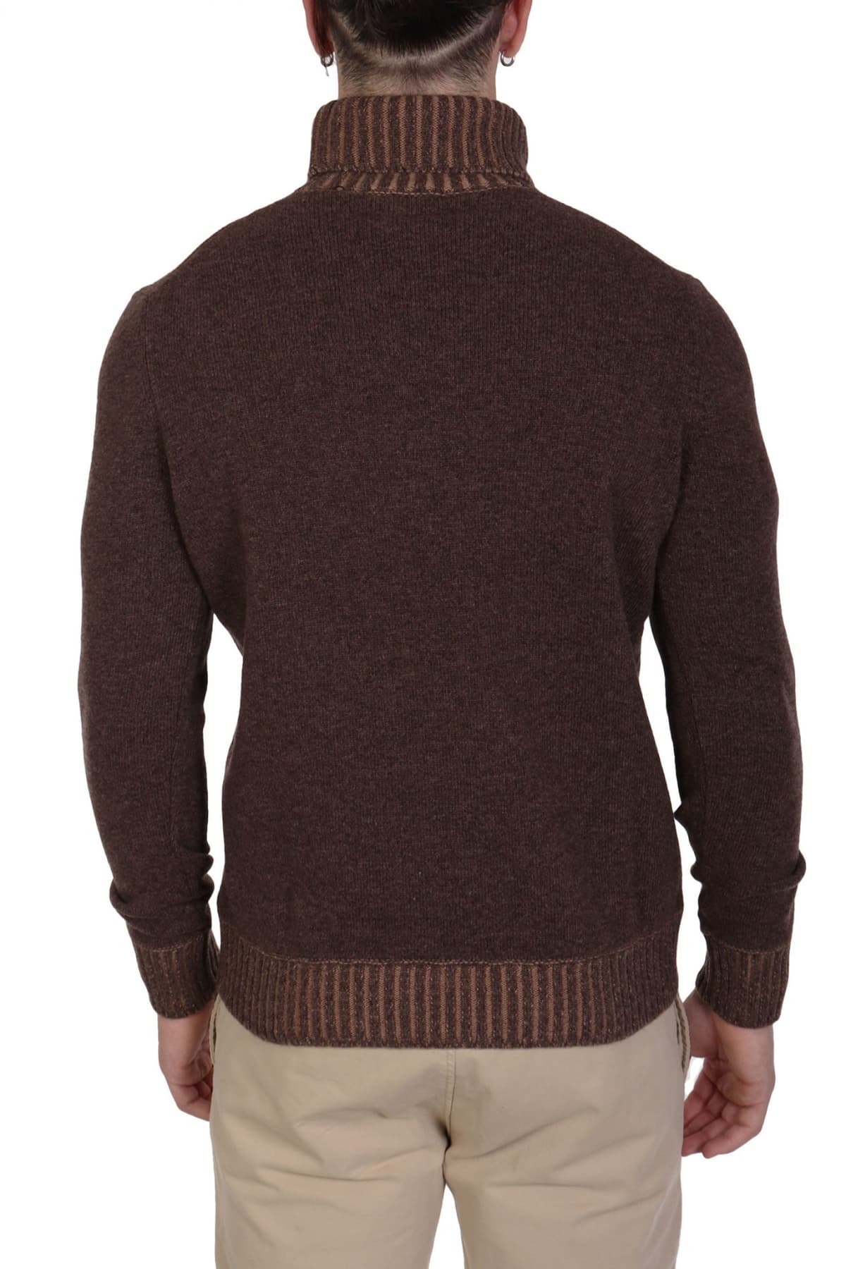 GRAN SASSO ΠΛΕΚΤΟ TURTLE NECK ΚΑΦΕ