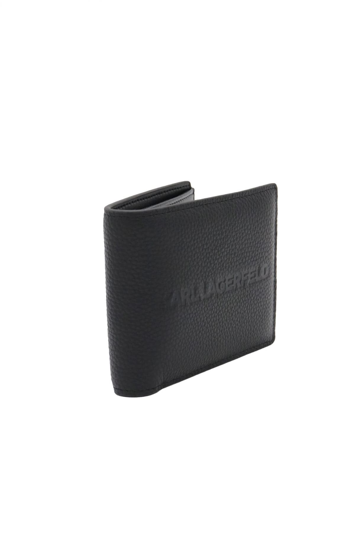 KARL LAGERFELD ΠΟΡΤΟΦΟΛΙ K/ESSENTIAL BIFOLD WALLET ΜΑΥΡΟ