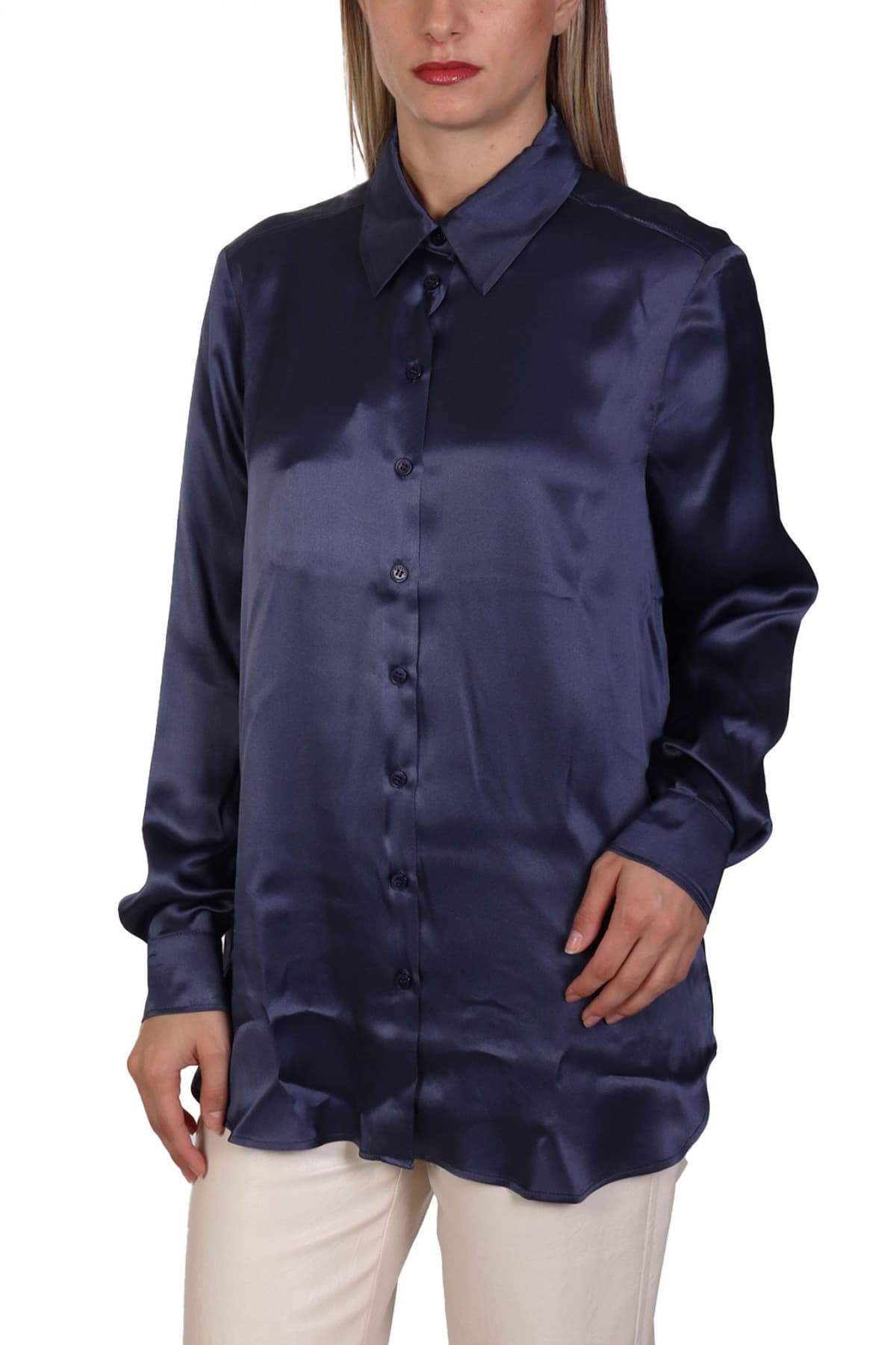 MARELLA MONOCHROME ΠΟΥΚΑΜΙΣΟ SIFONE ΣΚΟΥΡΟ ΜΠΛΕ