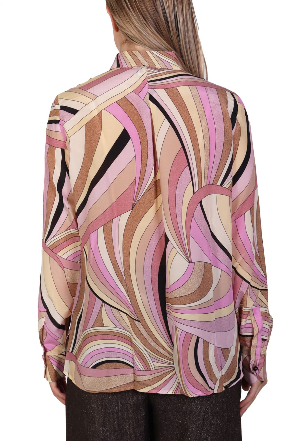 MARELLA ΠΟΥΚΑΜΙΣΟ MINERVA ΜΕΤΑΞΩΤΟ ΕΜΠΡΙΜΕ ΡΟΖ / ΚΑΦΕ