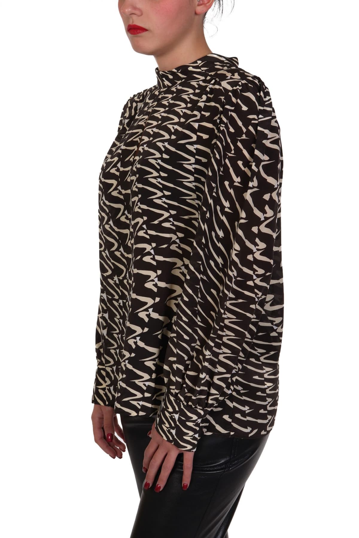 MARELLA 2 ΜΠΛΟΥΖΑ EGEMONE ΜΑΝΣΕΤΑ ΕΜΠΡΙΜΕ ΜΑΥΡΟ