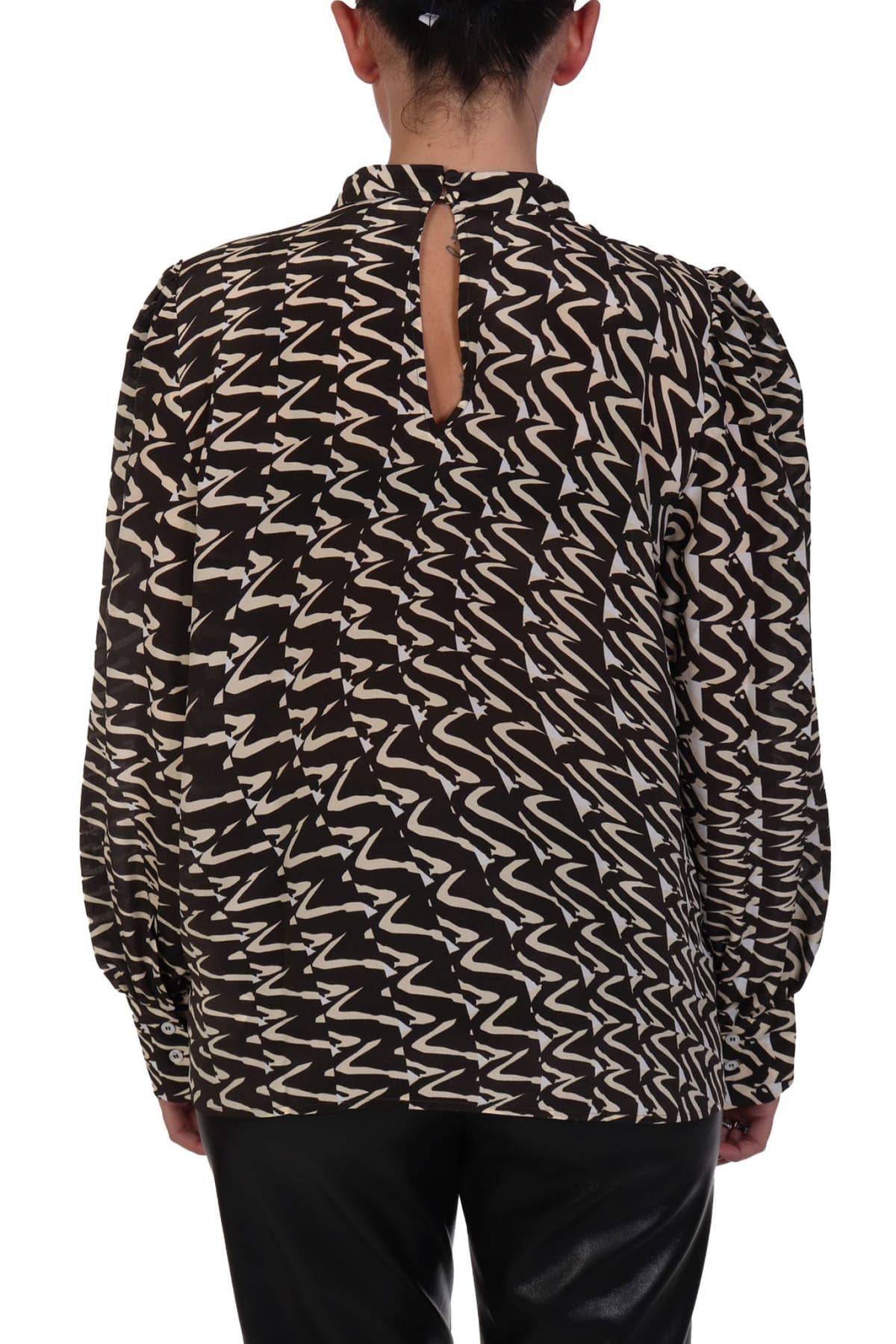 MARELLA 2 ΜΠΛΟΥΖΑ EGEMONE ΜΑΝΣΕΤΑ ΕΜΠΡΙΜΕ ΜΑΥΡΟ