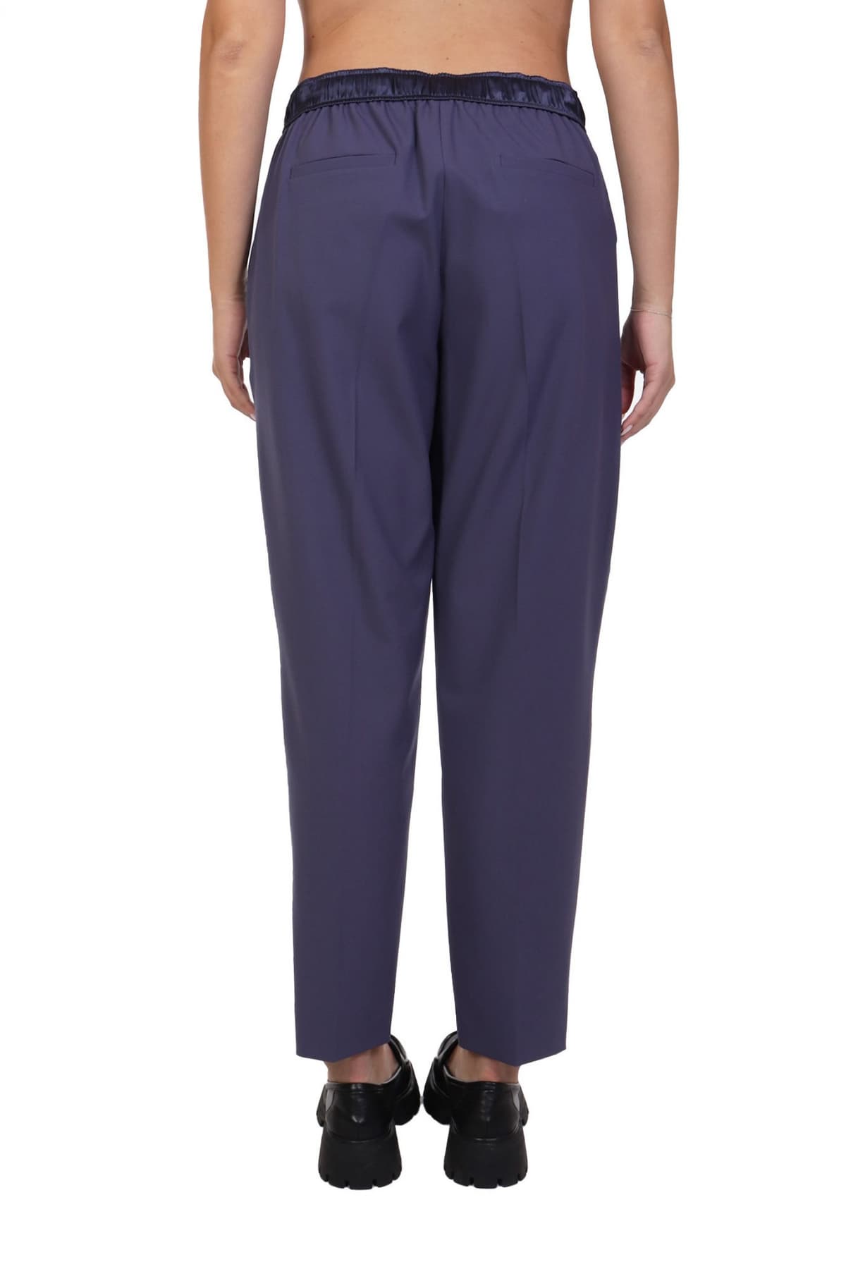 MARELLA MONOCHROME ΠΑΝΤΕΛΟΝΙ CAMMINO ΛΑΣΤΙΧΟ ΜΕΣΗ ΜΠΛΕ