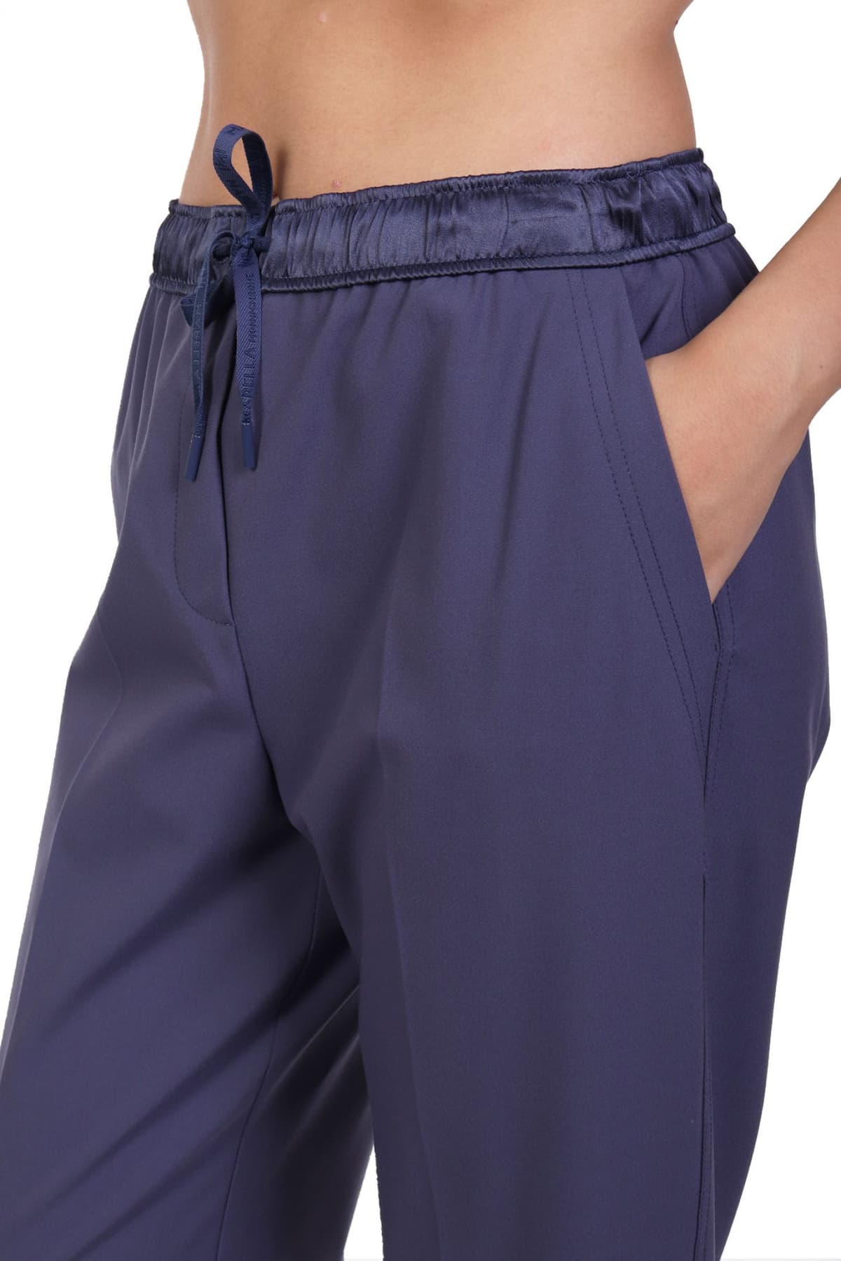 MARELLA MONOCHROME ΠΑΝΤΕΛΟΝΙ CAMMINO ΛΑΣΤΙΧΟ ΜΕΣΗ ΜΠΛΕ