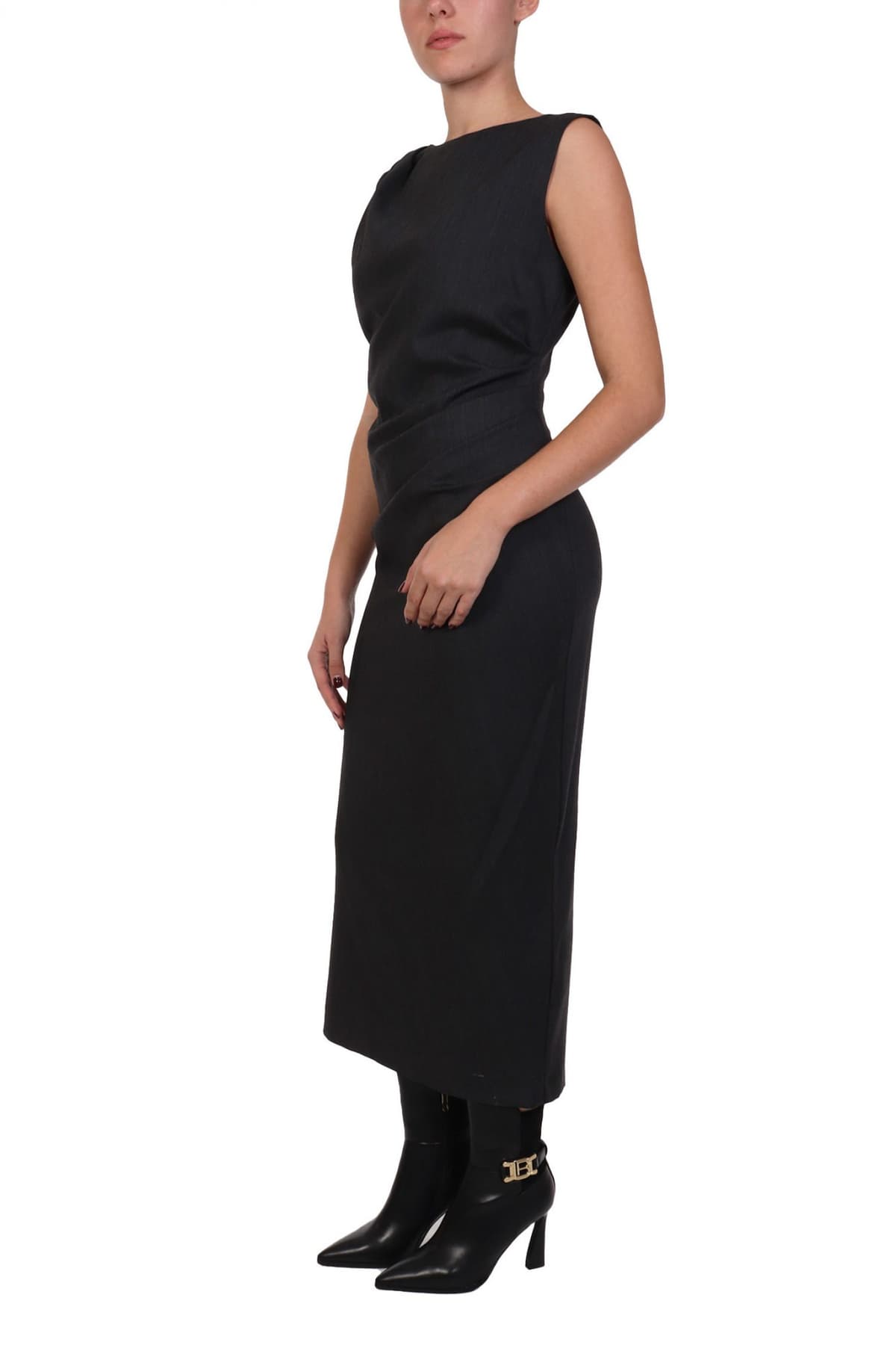 MARELLA 1 ΦΟΡΕΜΑ BOLIVAR ΣΤΕΝΗ ΓΡΑΜΜΗ ΣΟΥΡΕΣ ΣΚΟΥΡΟ ΓΚΡΙ