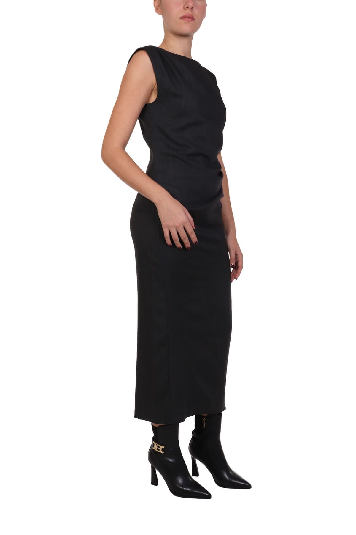 MARELLA 1 ΦΟΡΕΜΑ BOLIVAR ΣΤΕΝΗ ΓΡΑΜΜΗ ΣΟΥΡΕΣ ΣΚΟΥΡΟ ΓΚΡΙ