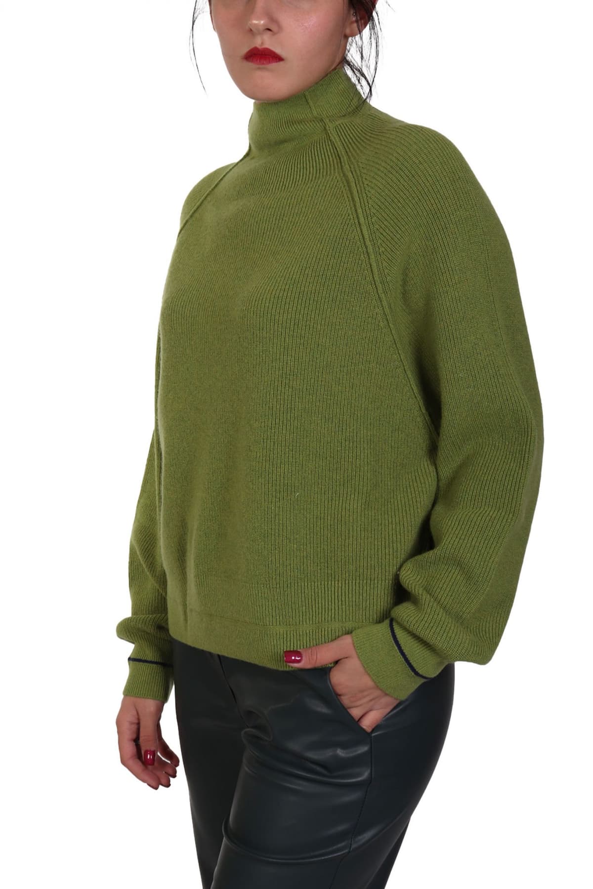 MARELLA ΜΠΛΟΥΖΑ NEROLI ΠΛΕΚΤΗ ΖΙΒΑΓΚΟ ΠΡΑΣΙΝΟ