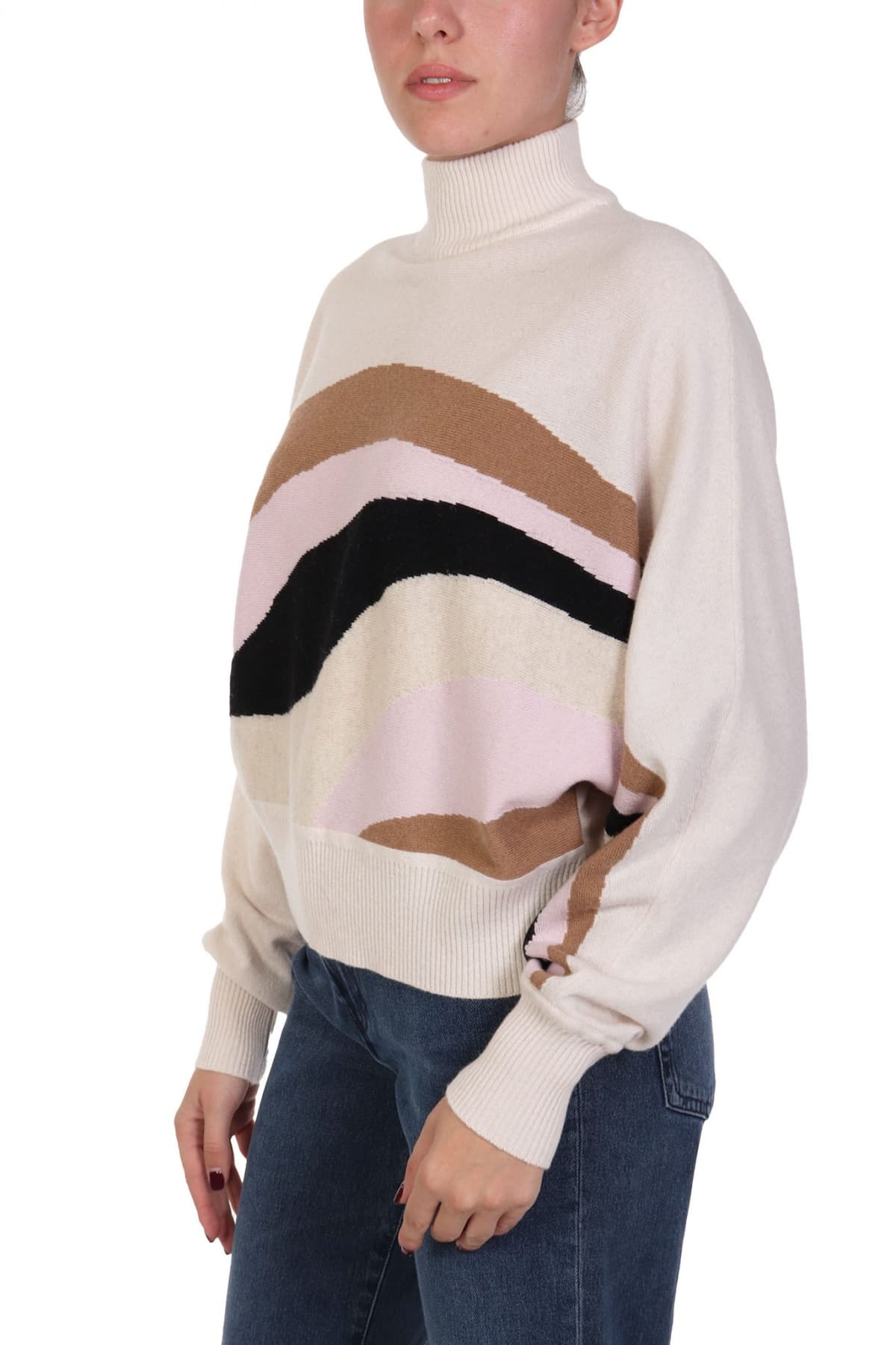 MARELLA ΠΛΕΚΤΟ FINITO ΨΗΛΟΣ ΛΑΙΜΟΣ ΕΚΡΟΥ