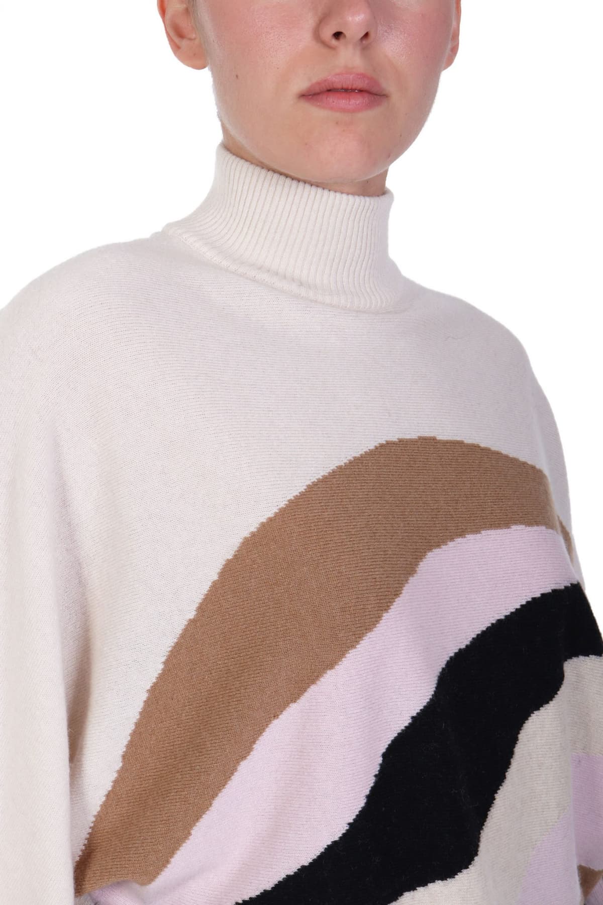 MARELLA ΠΛΕΚΤΟ FINITO ΨΗΛΟΣ ΛΑΙΜΟΣ ΕΚΡΟΥ