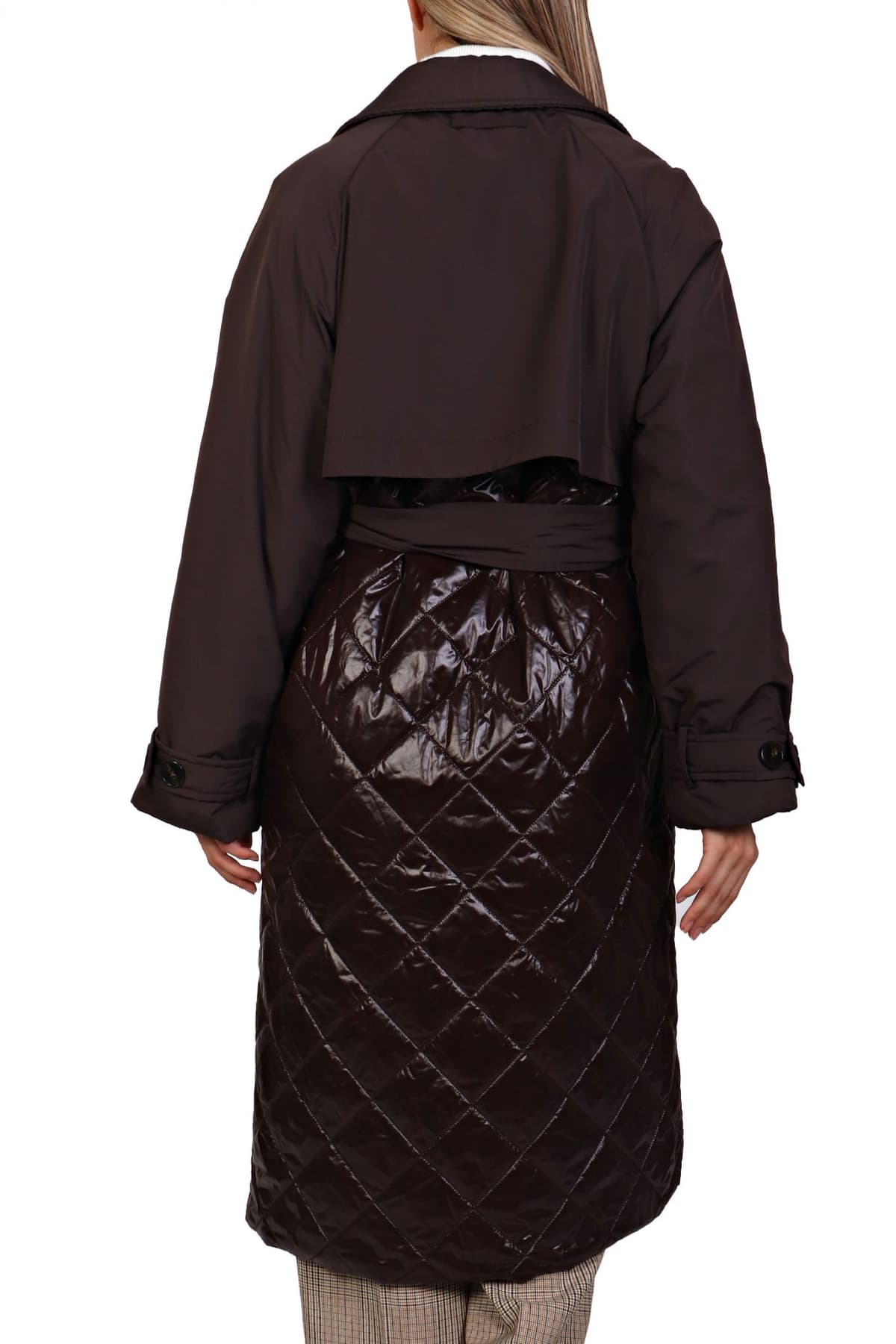 MARELLA MONOCHROME ΚΑΜΠΑΡΝΤΙΝΑ VESUVIO ΔΙΠΛΗΣ ΟΨΕΩΣ ΚΑΠΙΤΟΝΕ ΣΚΟΥΡΟ ΚΑΦΕ