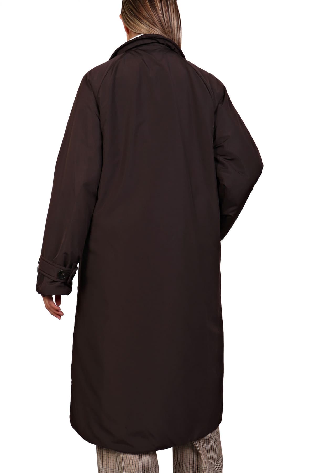 MARELLA MONOCHROME ΚΑΜΠΑΡΝΤΙΝΑ VESUVIO ΔΙΠΛΗΣ ΟΨΕΩΣ ΚΑΠΙΤΟΝΕ ΣΚΟΥΡΟ ΚΑΦΕ