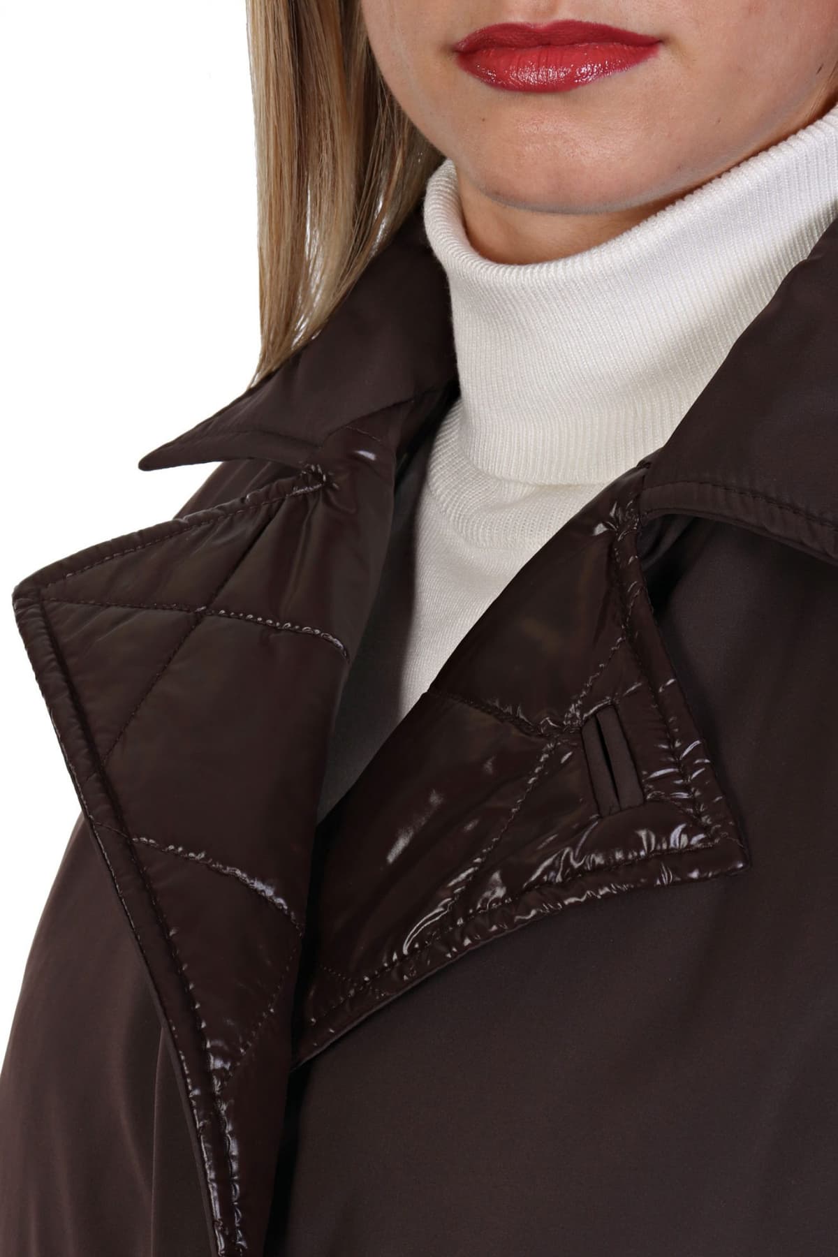 MARELLA MONOCHROME ΚΑΜΠΑΡΝΤΙΝΑ VESUVIO ΔΙΠΛΗΣ ΟΨΕΩΣ ΚΑΠΙΤΟΝΕ ΣΚΟΥΡΟ ΚΑΦΕ