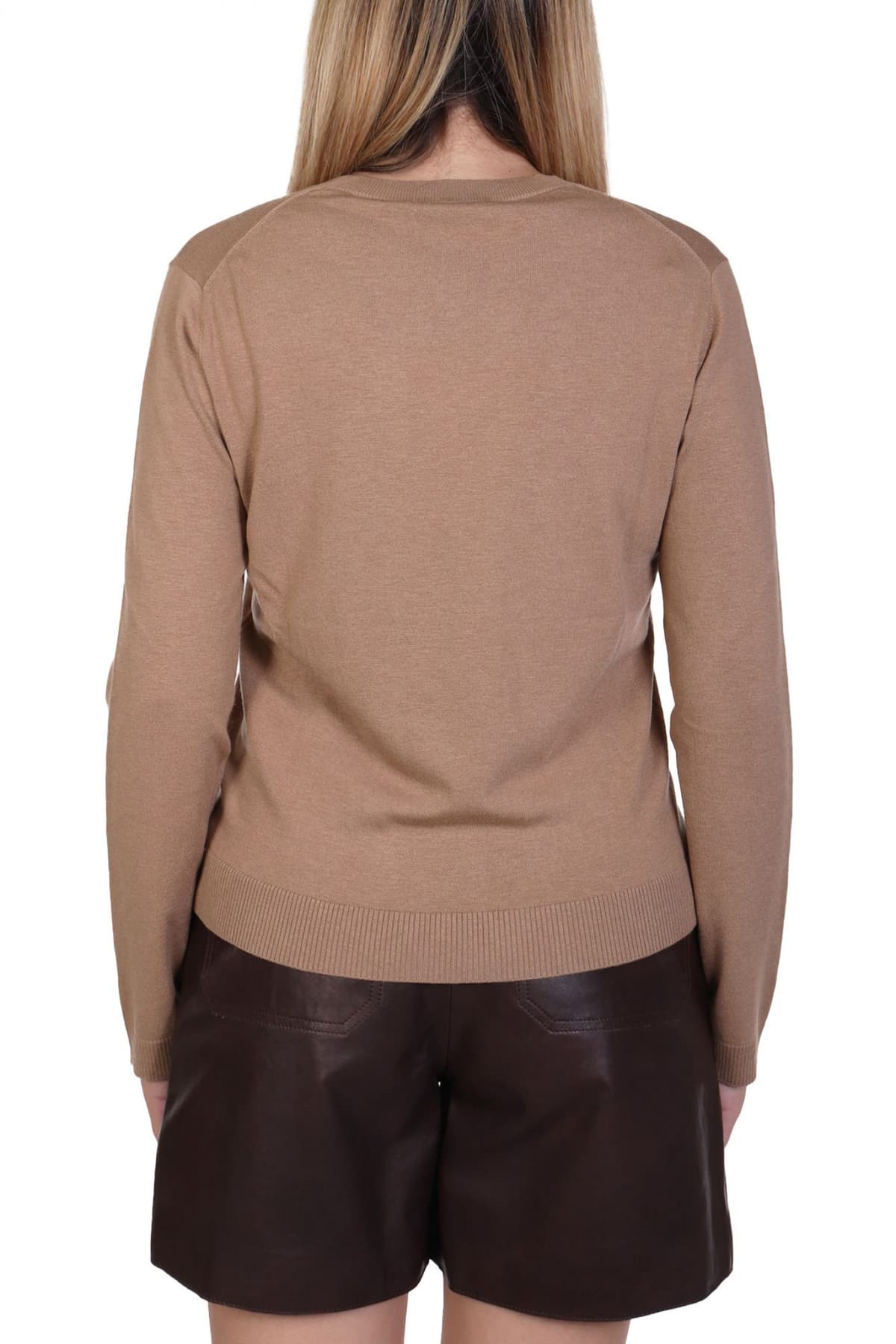 MAX MARA WEEKEND ΠΛΕΚΤΟ SICILIA CREW-NECK ΚΑΜΕΛ