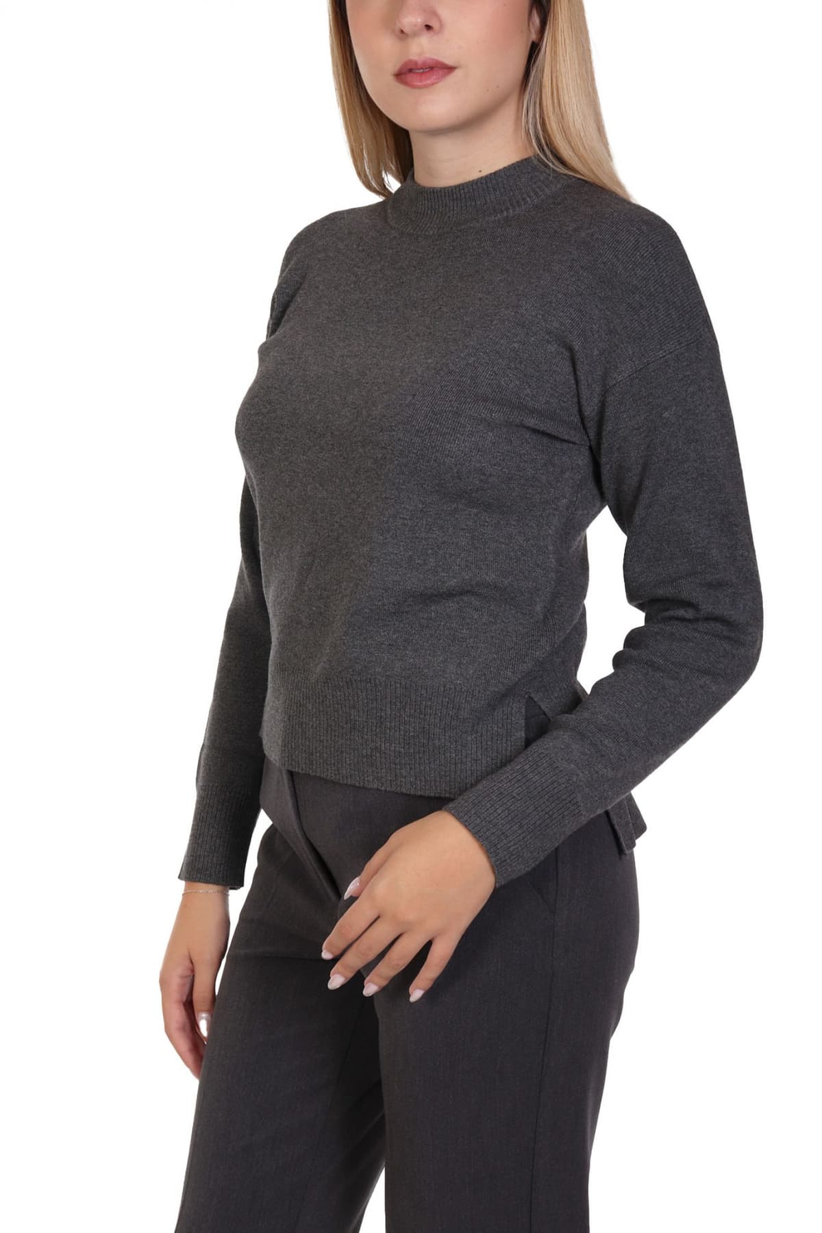 MARELLA EMME ΜΠΛΟΥΖΑ AGNELLI ΠΛΕΚΤΗ ΣΚΟΥΡΟ ΓΚΡΙ