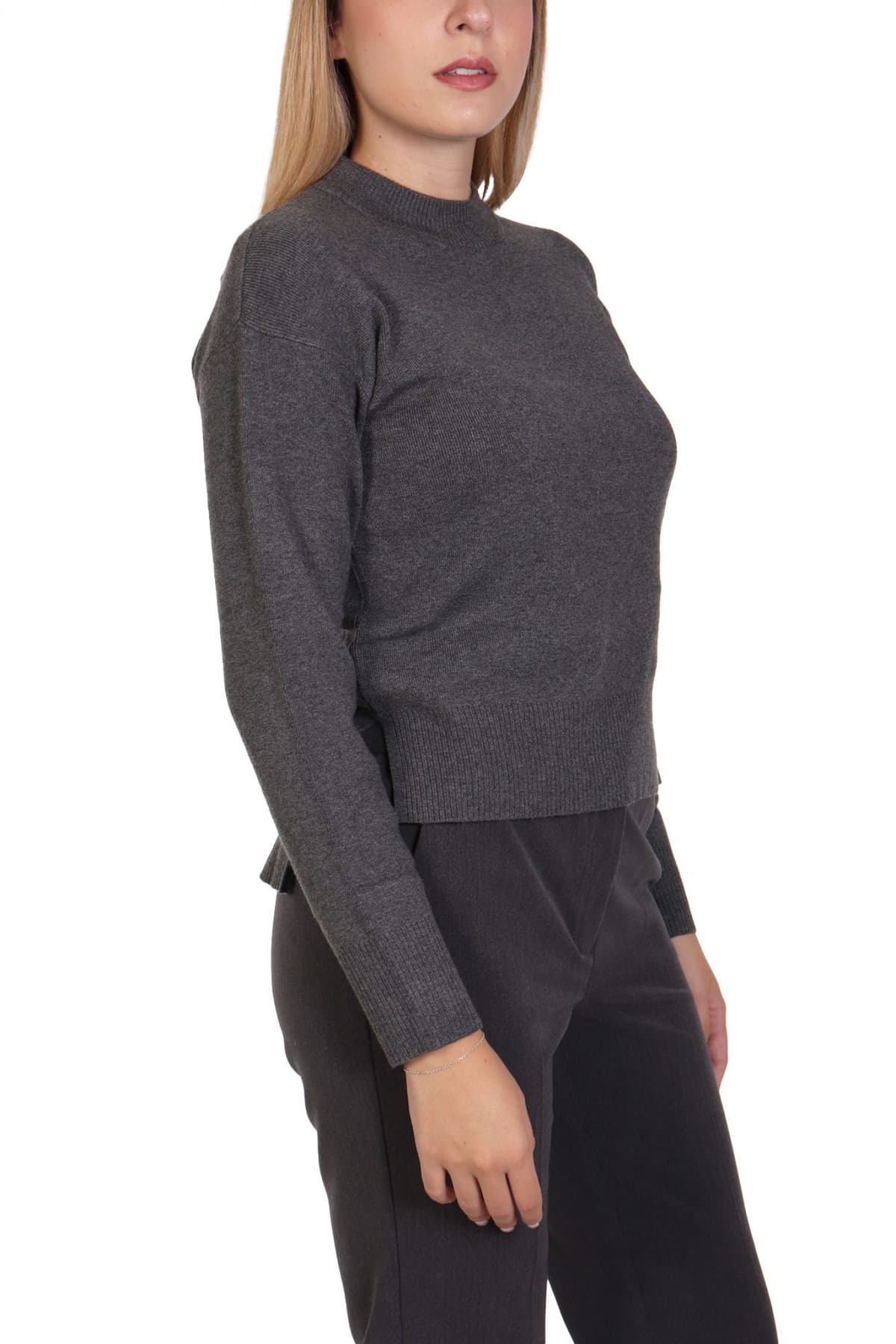 MARELLA EMME ΜΠΛΟΥΖΑ AGNELLI ΠΛΕΚΤΗ ΣΚΟΥΡΟ ΓΚΡΙ