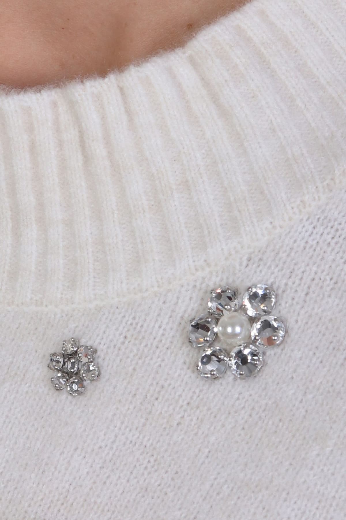 MARELLA EMME ΜΠΛΟΥΖΑ GALIZIA ΠΛΕΚΤΟ ΛΕΥΚΟ