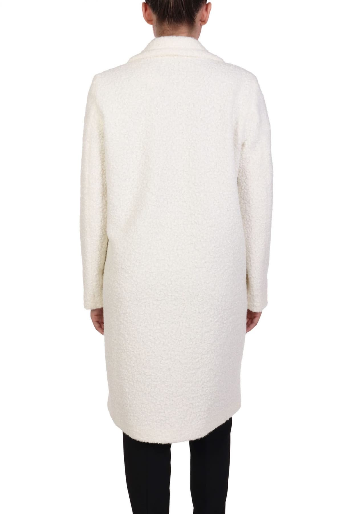 MARELLA EMME 1 ΠΑΛΤΟ GHINEA ΜΠΟΥΚΛΕ ΛΕΥΚΟ