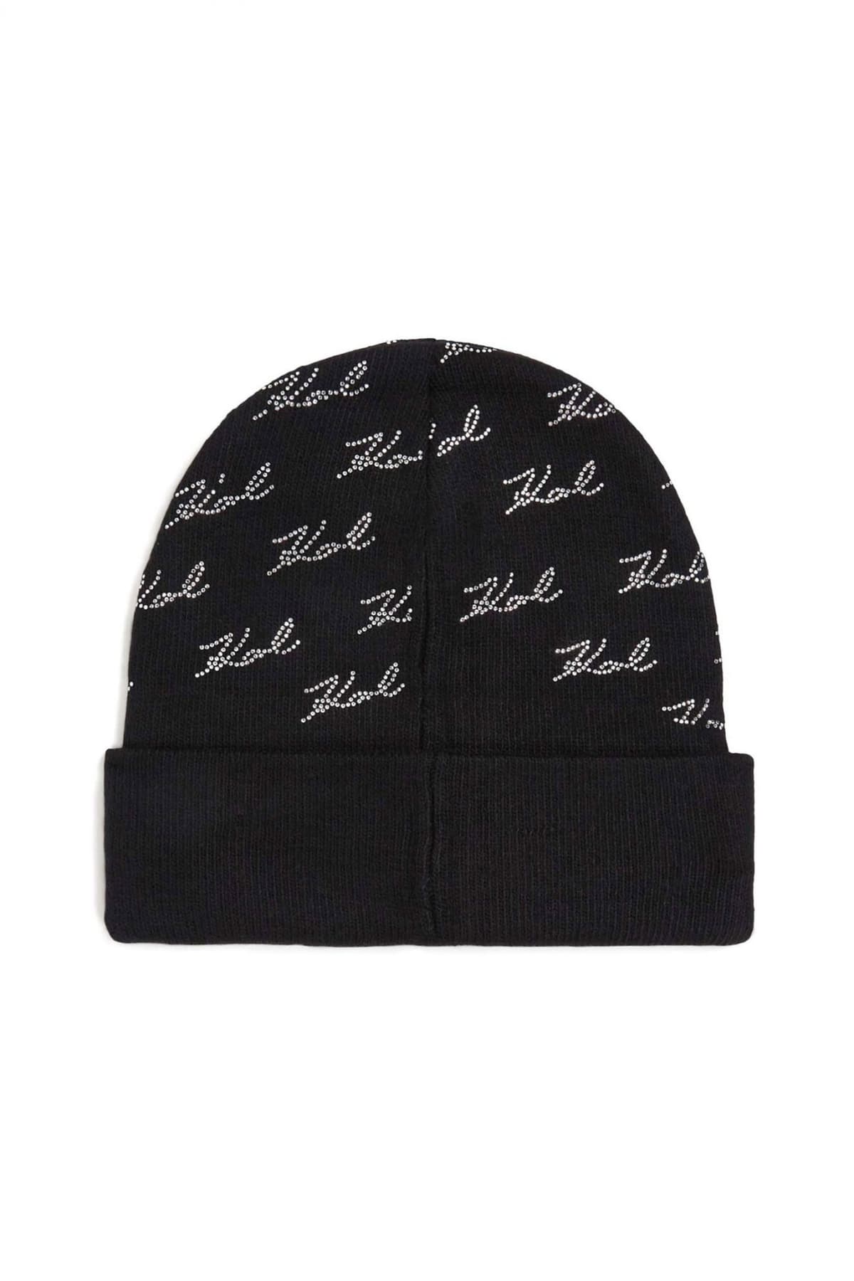 KARL LAGERFELD ΣΚΟΥΦΟΣ K/SIGNATURE RHNSTN ΜΑΥΡΟ